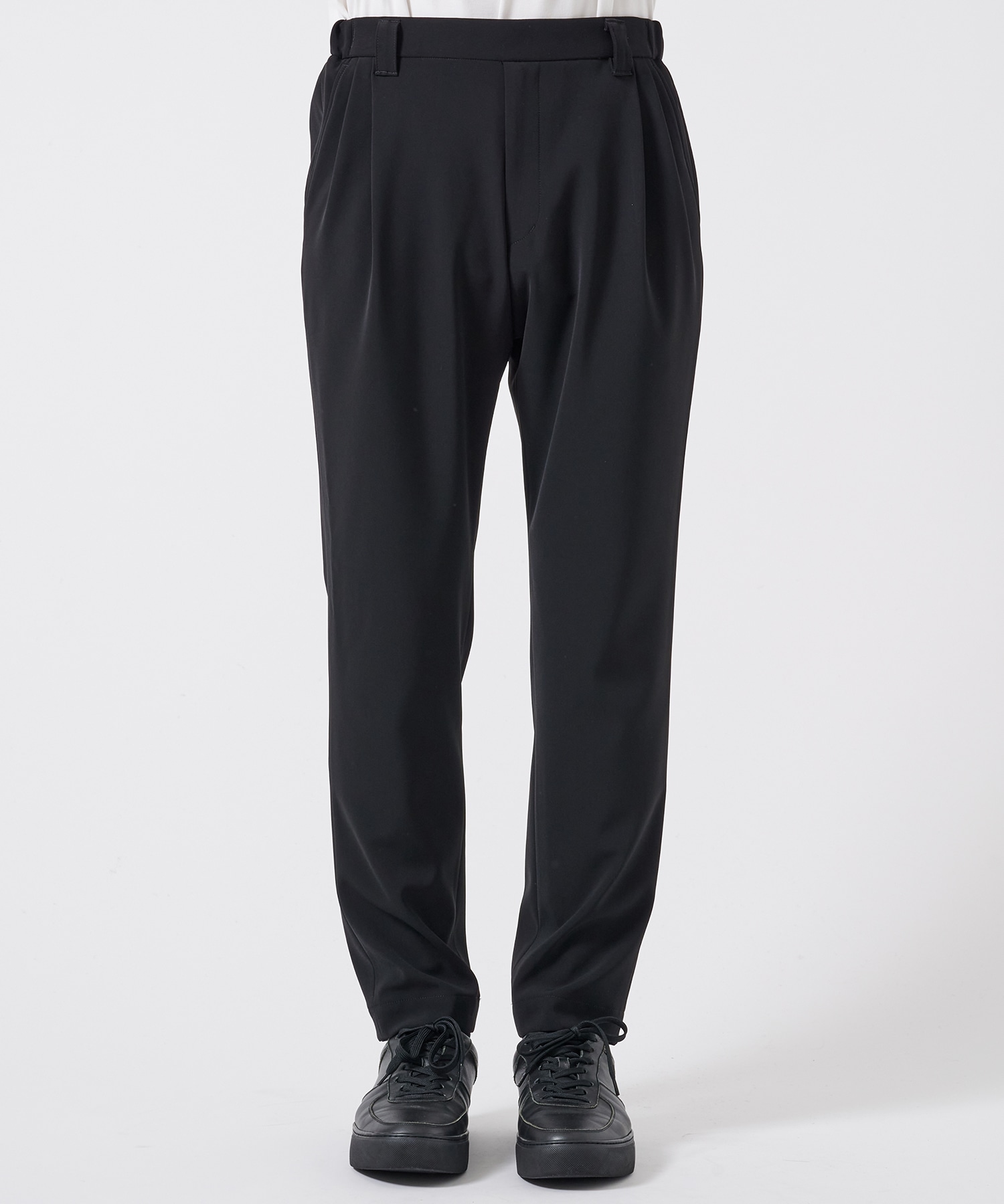 DOUBLE CLOTH TWO TUCK SLACKS STUDIOUS