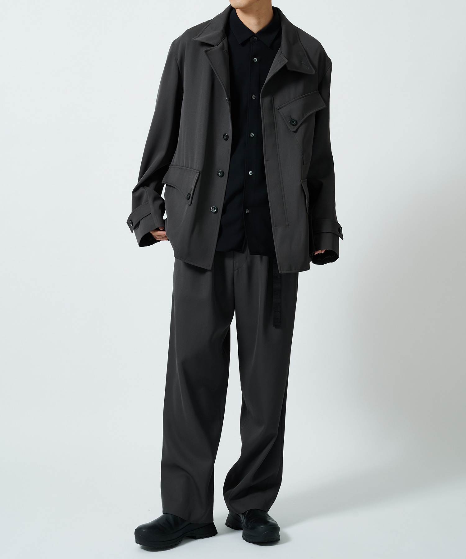 Curve Stand Collar Blouson UJOH HOMME