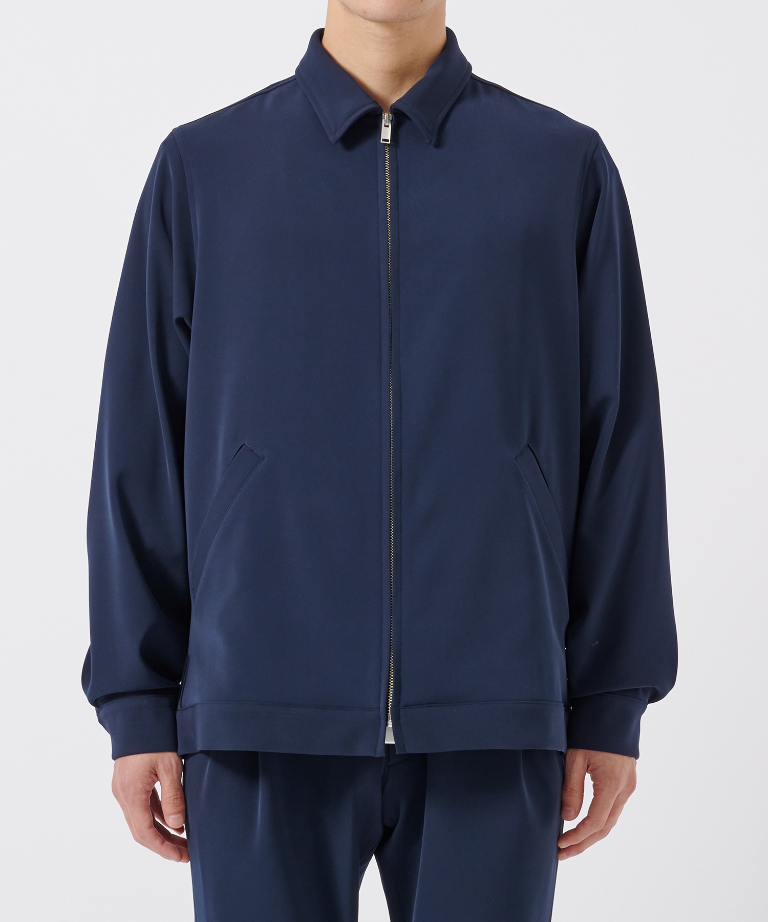 DOUBLE CLOTH ZIP BLOUSON STUDIOUS