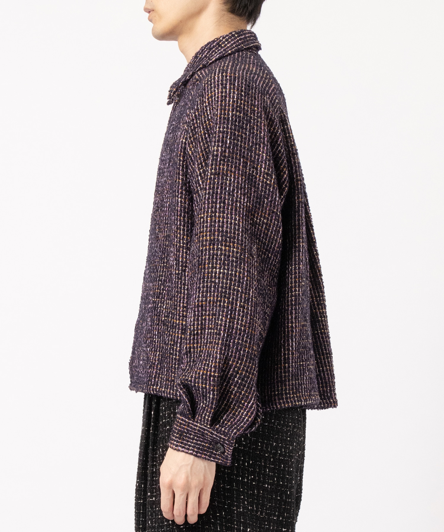 LOOP TWEED SHORT JACKET JUHA