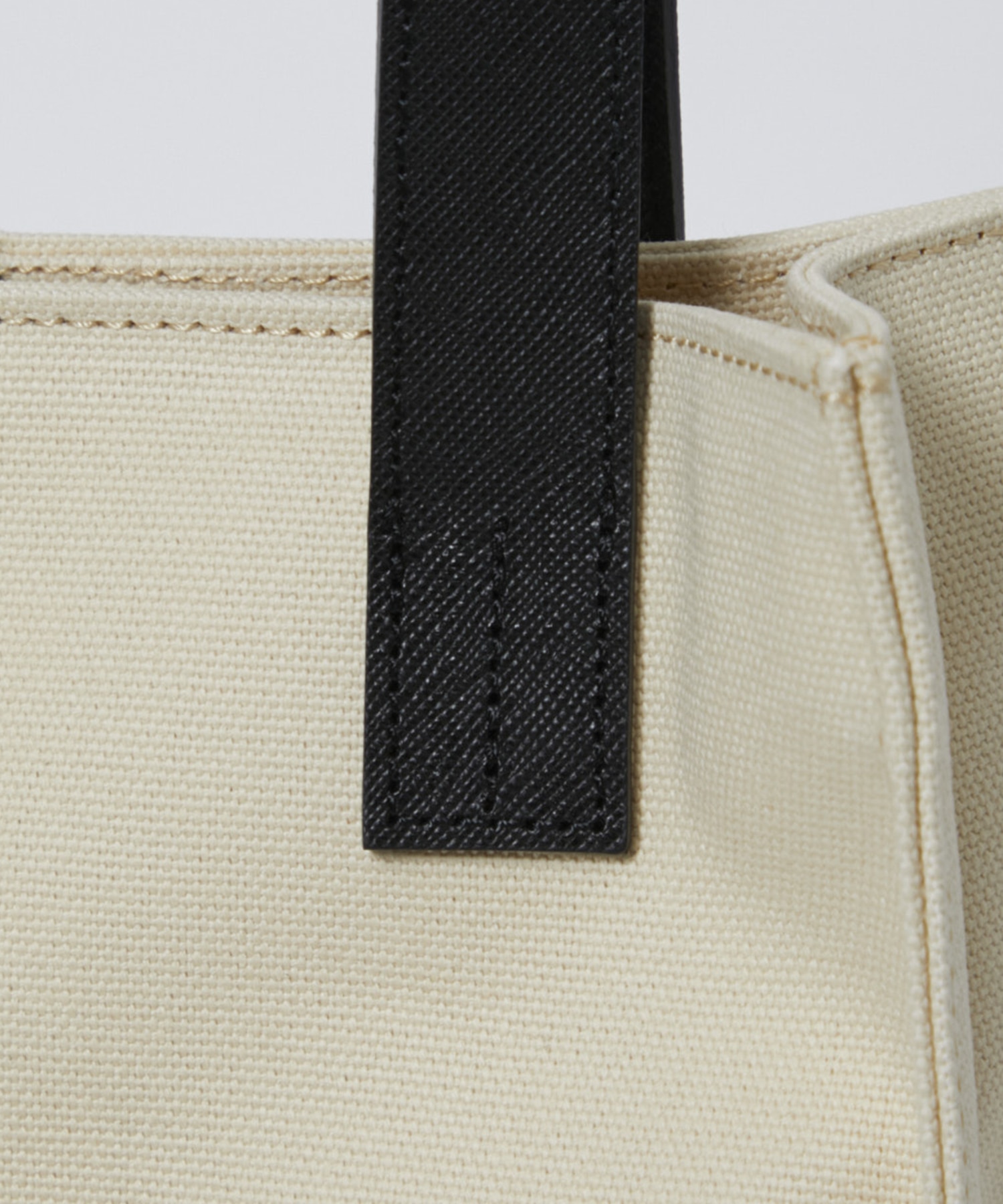 Leather Pocket Canvas Mini Tote CULLNI