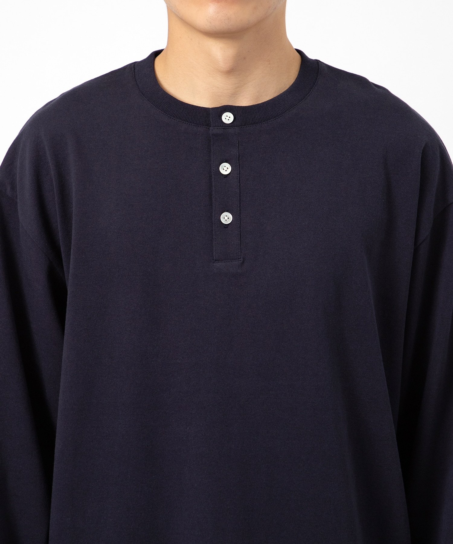 22G Air Spinning Henley LS Tee KANEMASA PHIL.