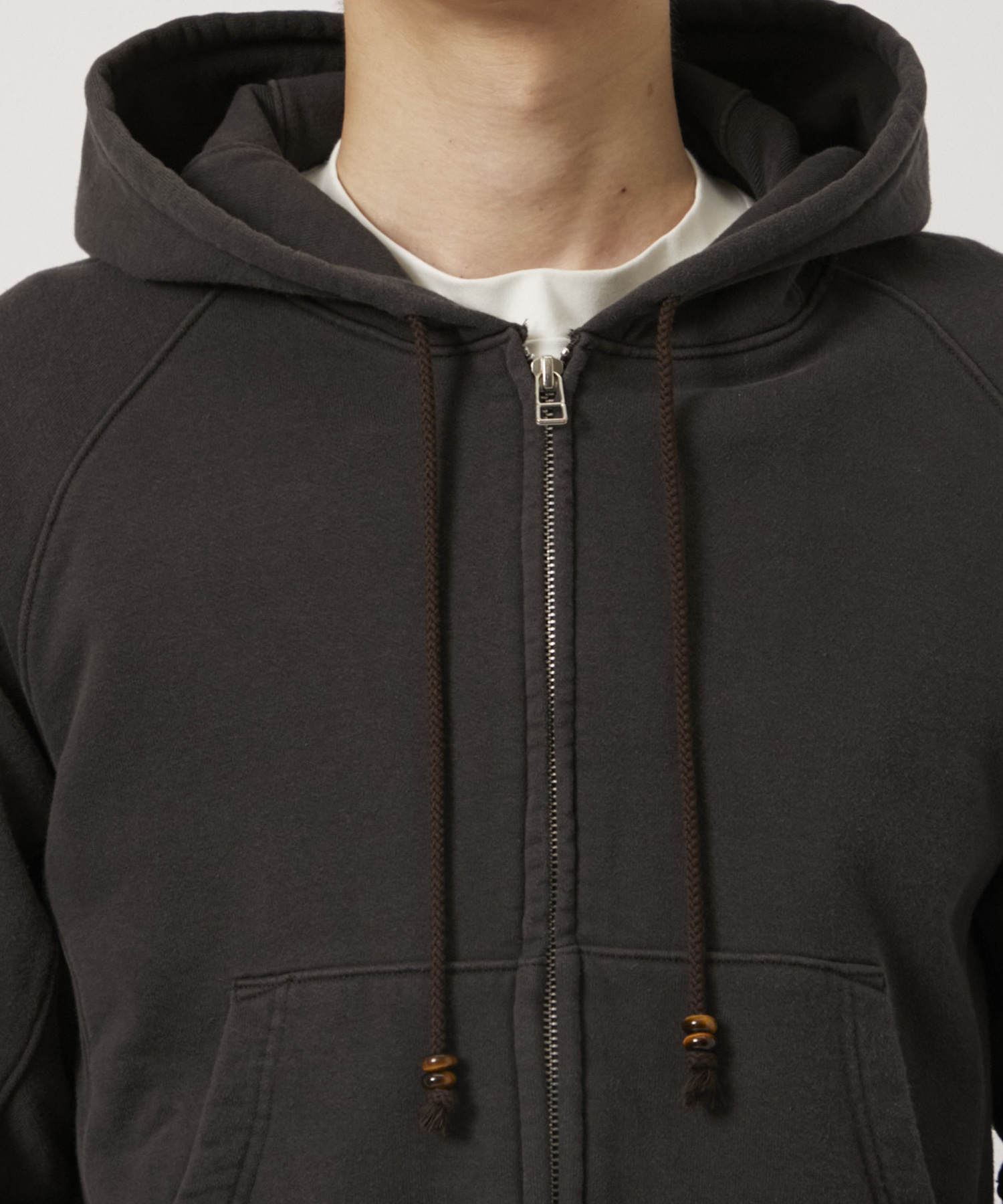 PANELLED ZIP UP HOODIE NVRFRGT