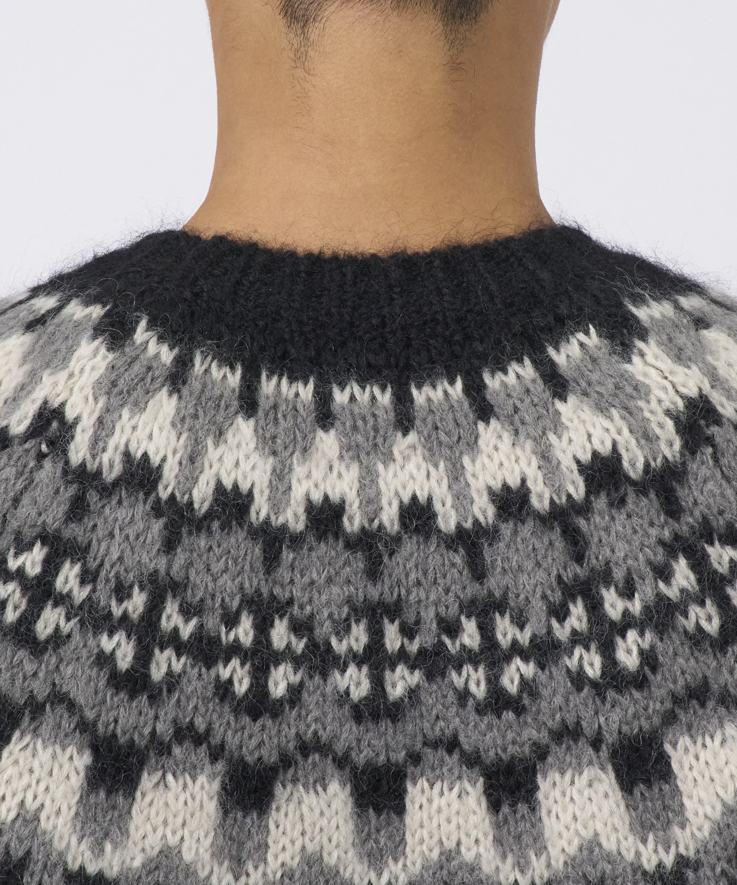 MOHAIR NORDIC CREW NECK BATONER