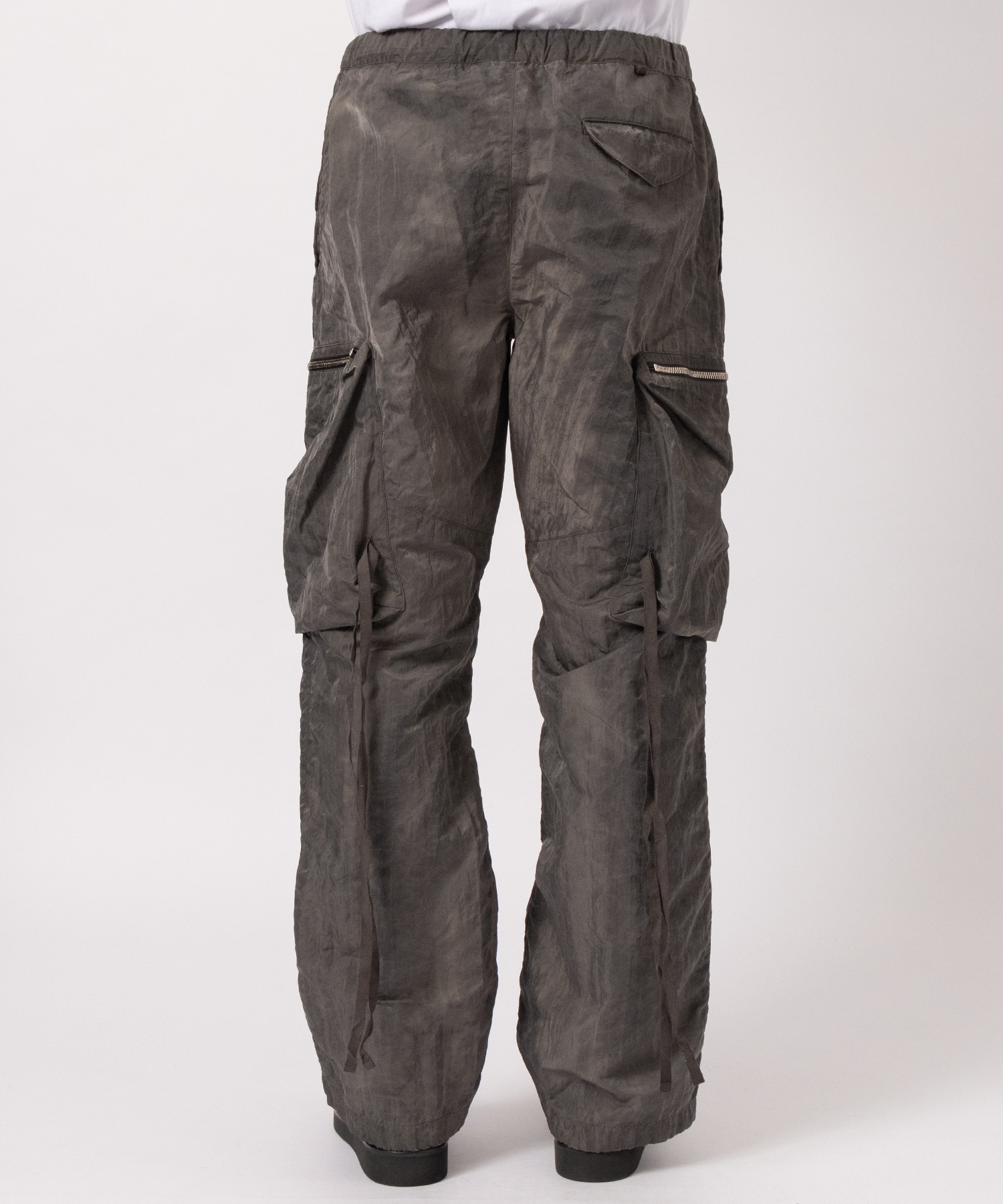 GARMENT DYED NYLON  CARGO TROUSERS NULABEL CM1YOK42