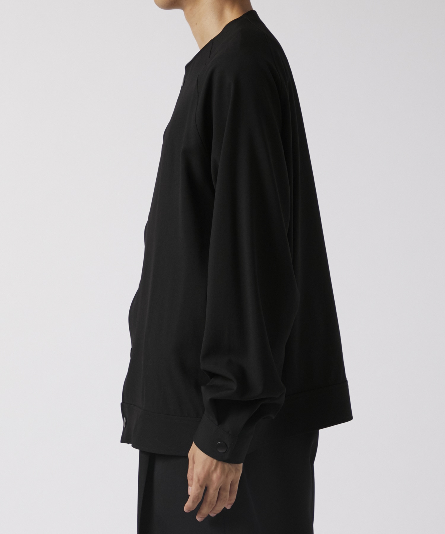 RERACS COLLARLESS RAGLAN BLOUSON THE RERACS