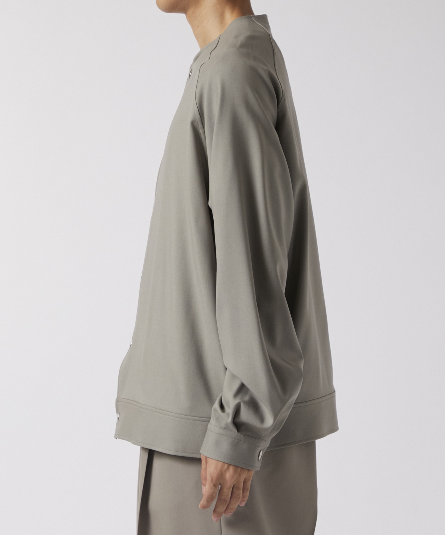 RERACS COLLARLESS RAGLAN BLOUSON THE RERACS