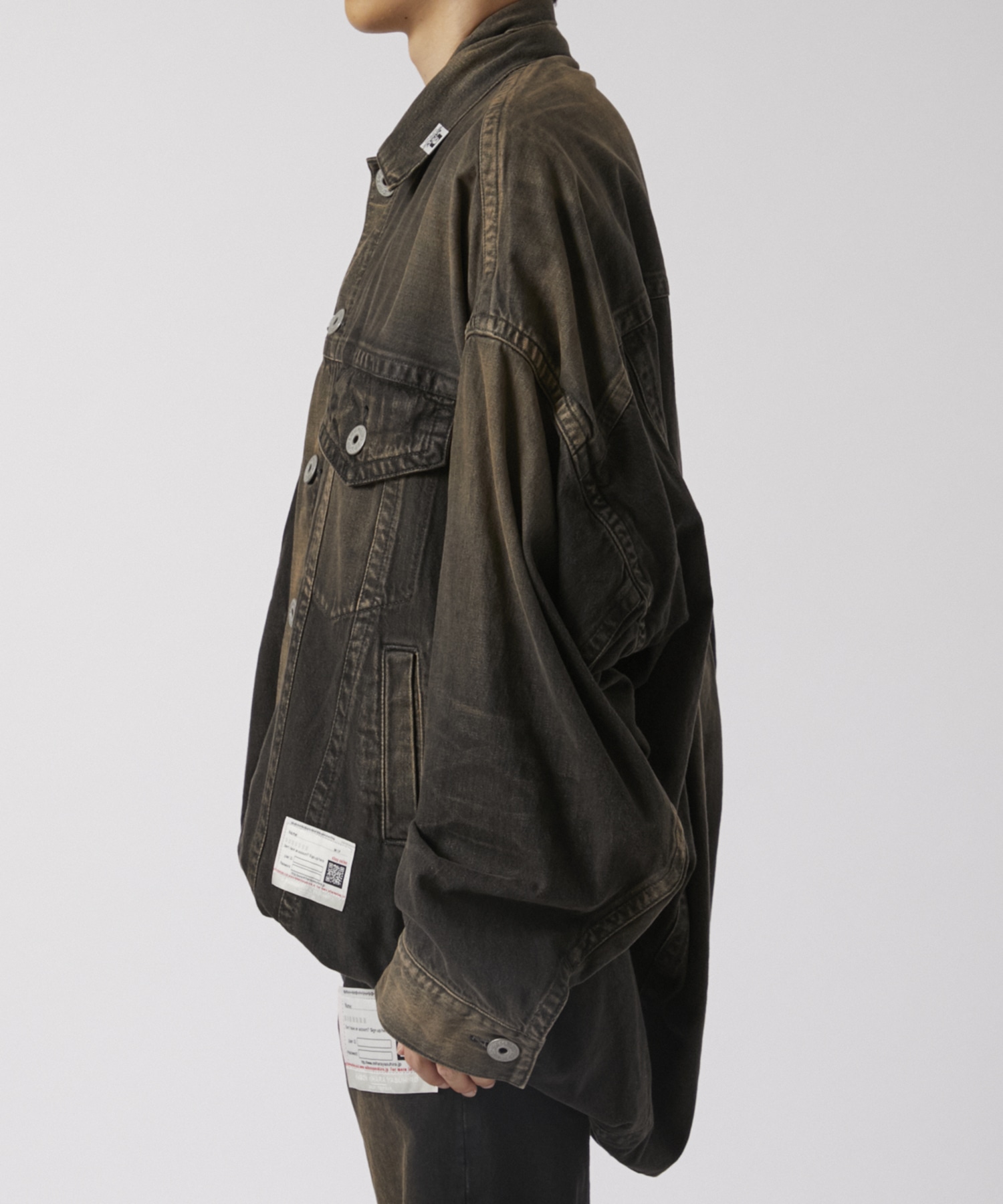 DOUBLE LAYERED DENIM JACKET Maison MIHARA YASUHIRO