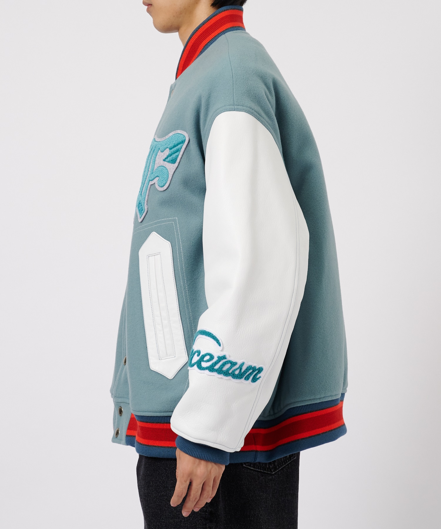 PATCHED STADIUM JACKET FACETASM