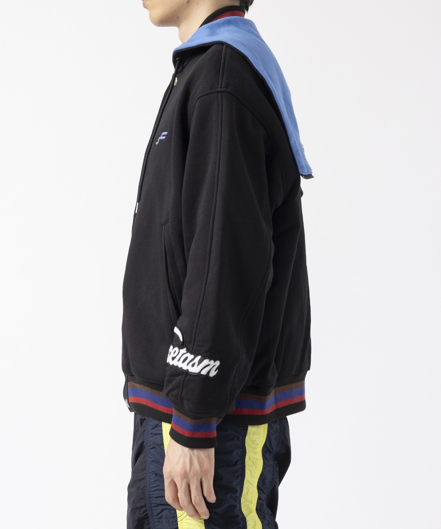 FACETASM×FRUIT OF THE ROOM HOODED STADIUM JACKET FACETASM