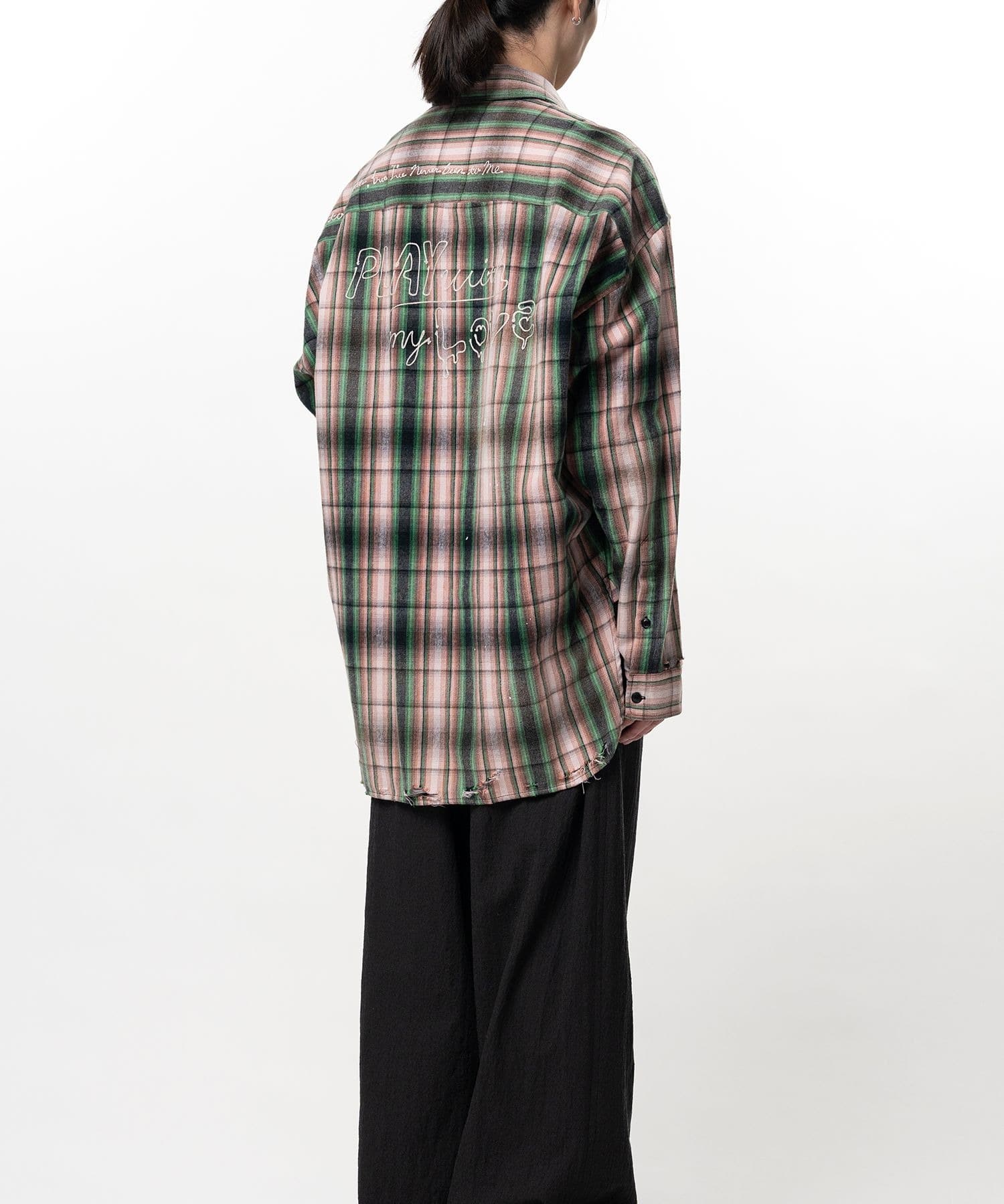 VINTAGE LIKE CHECK L/S SHIRTS Maison MIHARA YASUHIRO