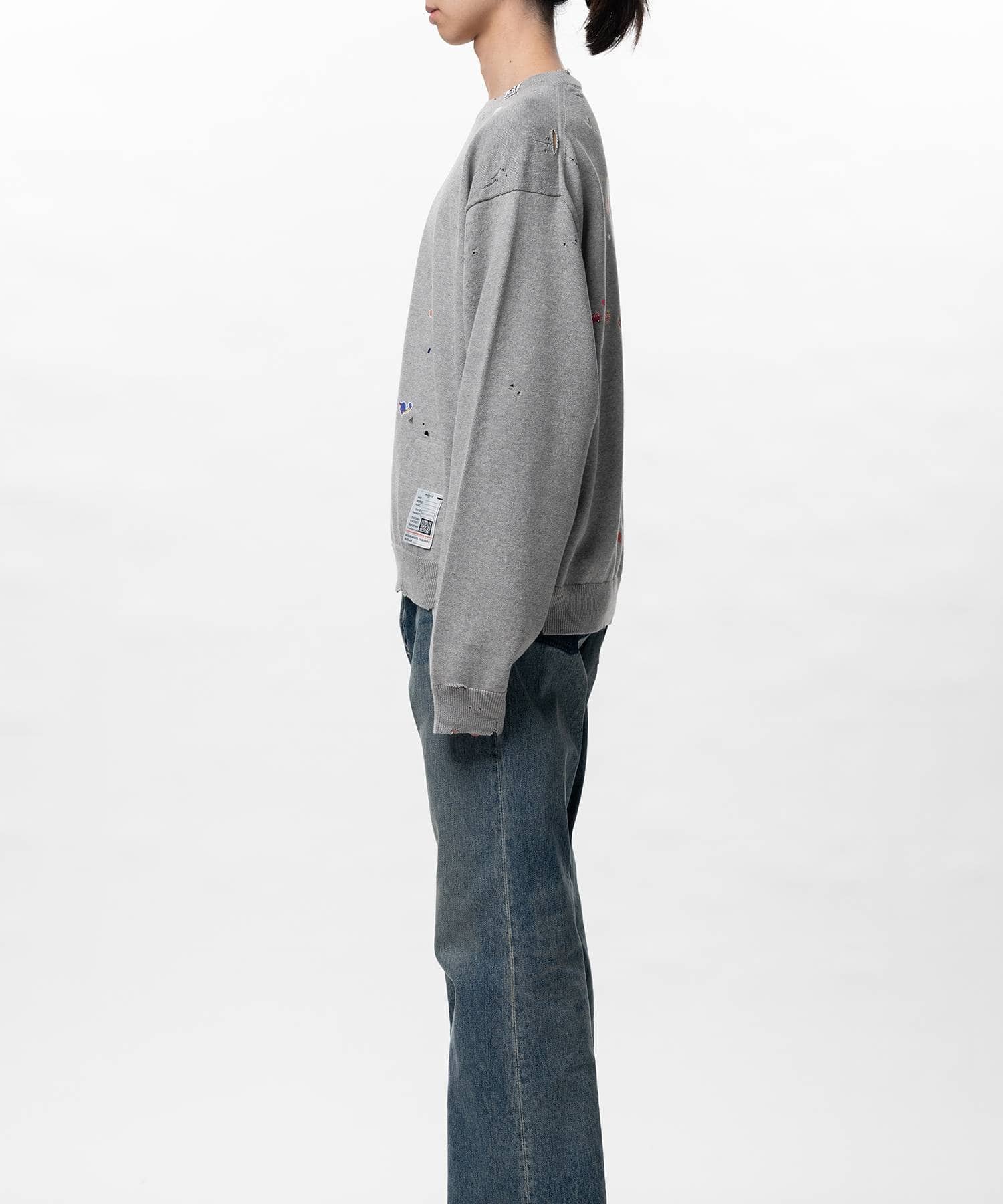 KIDS STICKER KNIT PULLOVER Maison MIHARA YASUHIRO