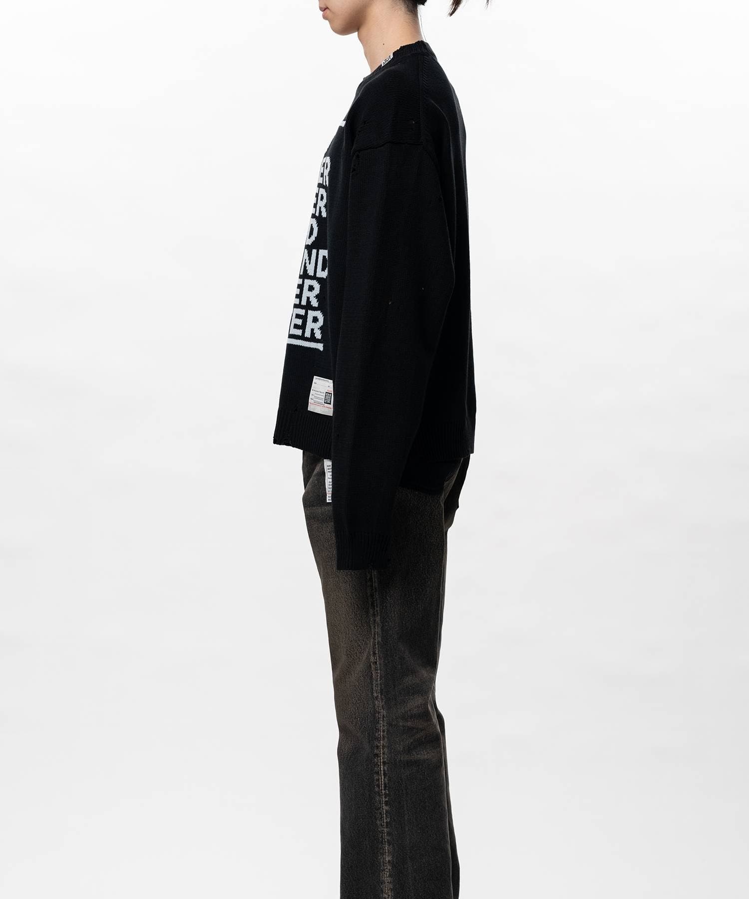 LETTERED KNIT PULLOVER Maison MIHARA YASUHIRO