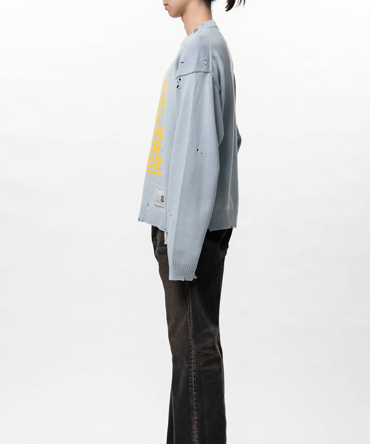 LETTERED KNIT PULLOVER Maison MIHARA YASUHIRO