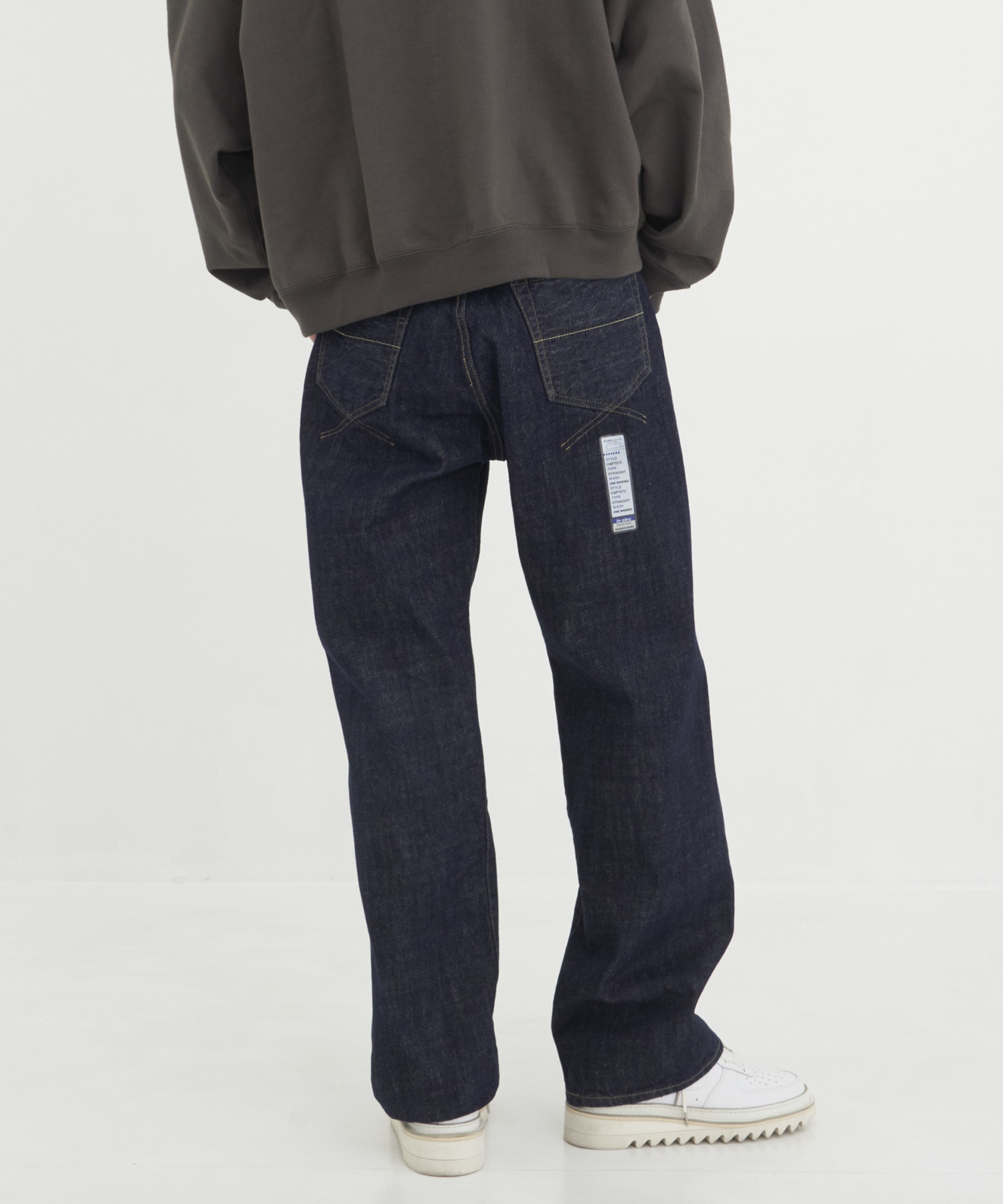 ONE WASHED SELVAGE DENIM STRAIGHT PANTS in・stru(men-tal)