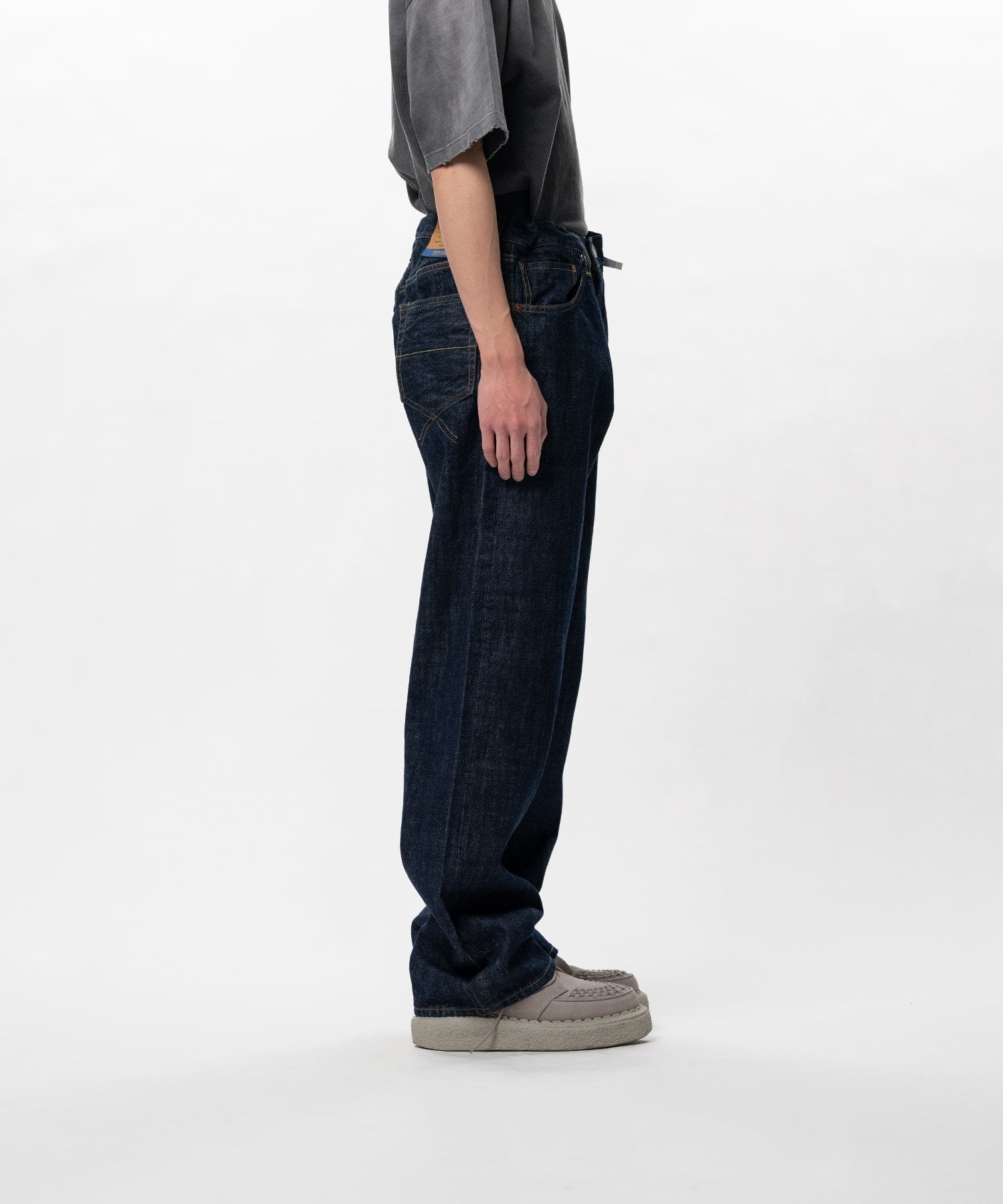 ONE WASHED SELVAGE DENIM STRAIGHT PANTS in・stru(men-tal)