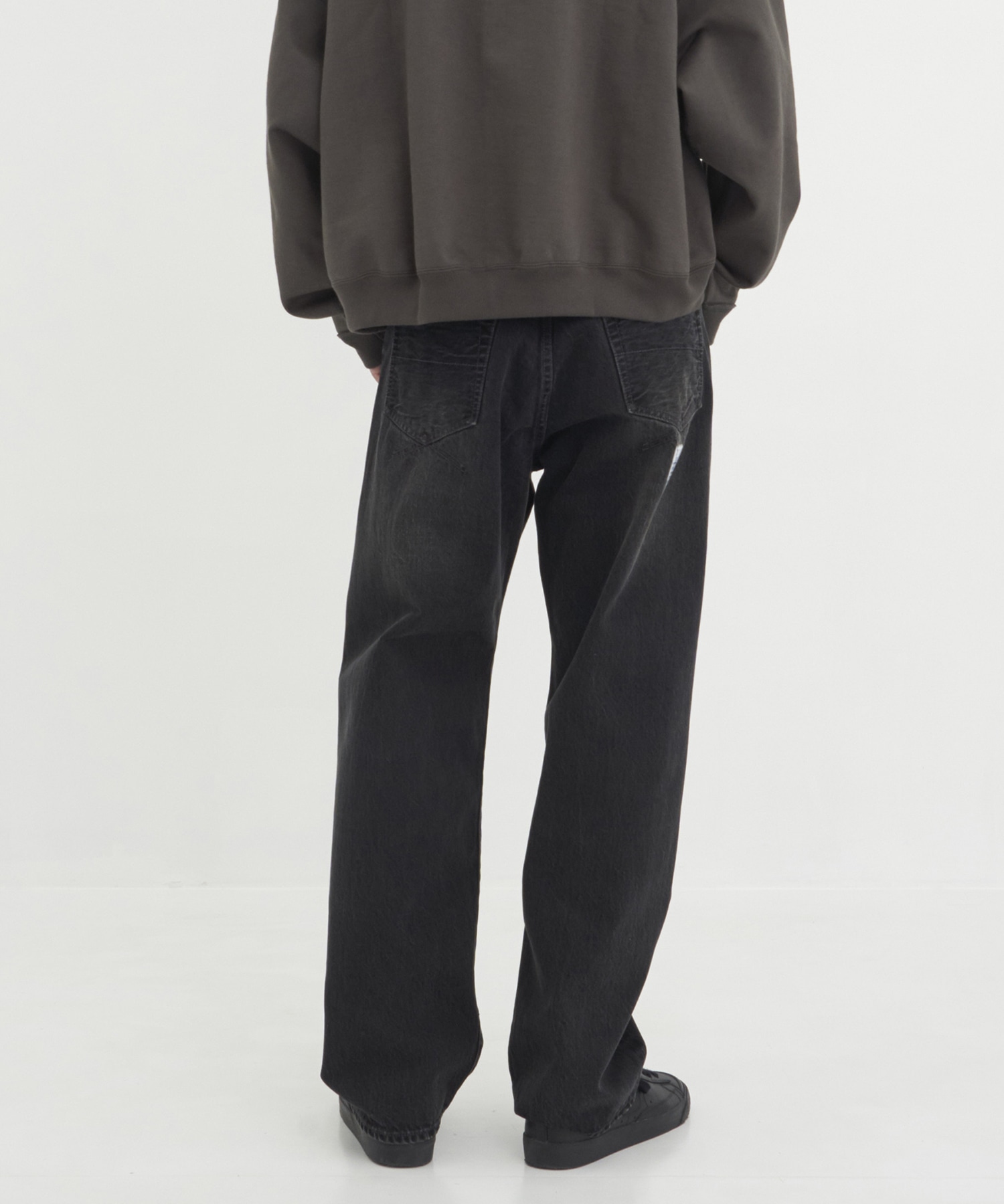 HARD WASHED SELVAGE DENIM STRAIGHT PANTS in・stru(men-tal)