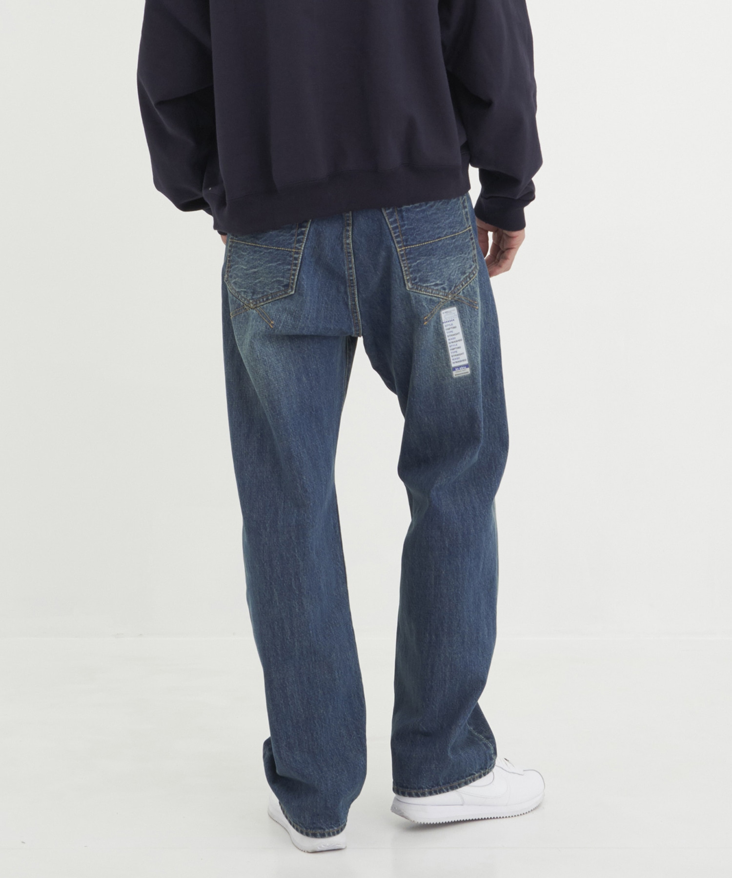 HARD WASHED SELVAGE DENIM STRAIGHT PANTS in・stru(men-tal)