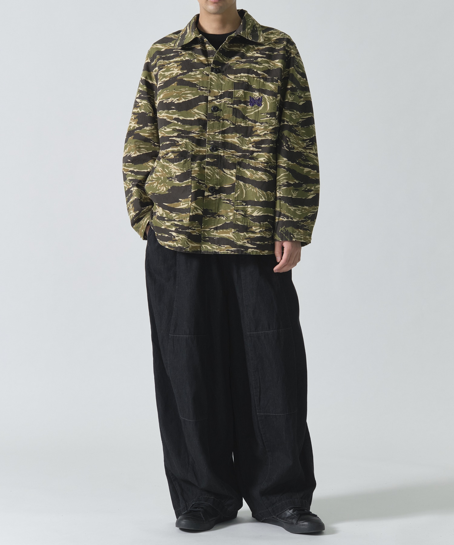 D.N. Coverall - Cotton Ripstop/Camo NEEDLES