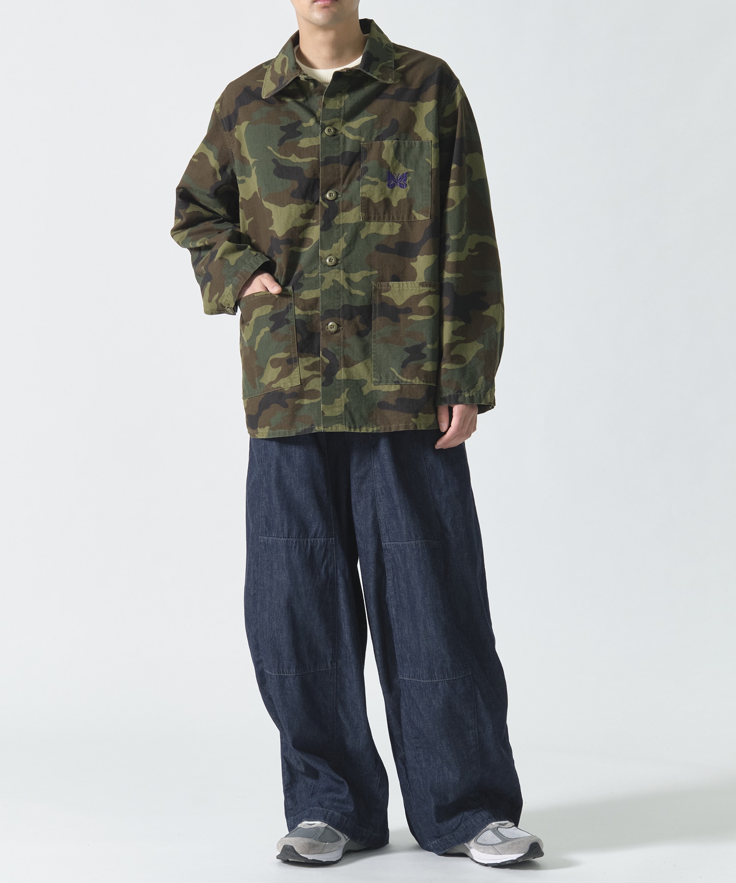 D.N. Coverall - Cotton Ripstop/Camo NEEDLES