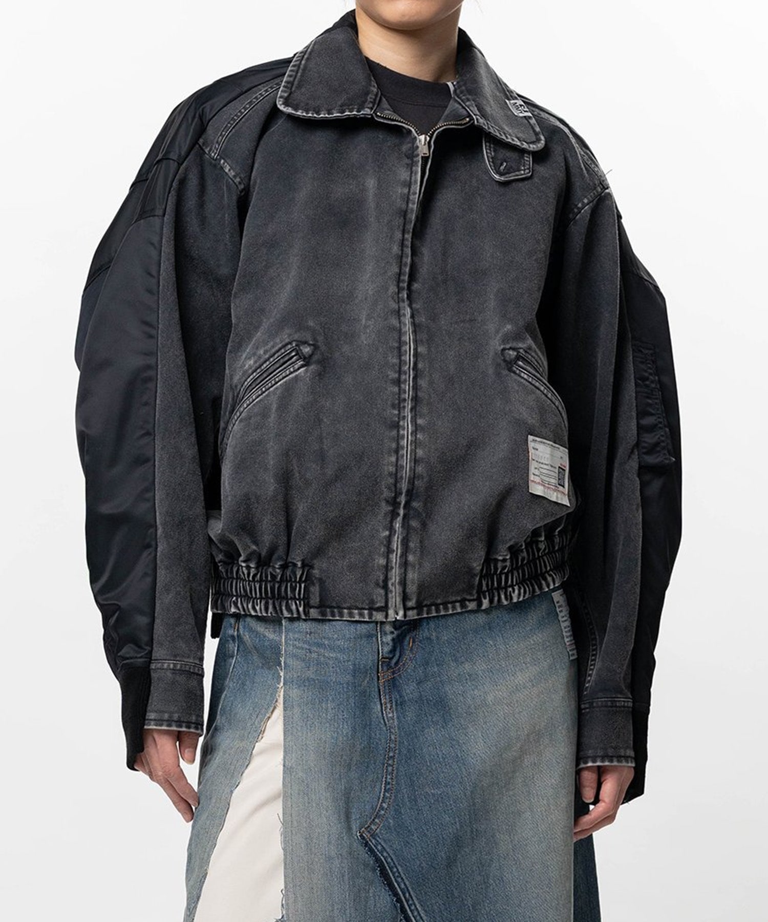 COMBINED ZIP UP BLOUSON×MA-1 Maison MIHARA YASUHIRO