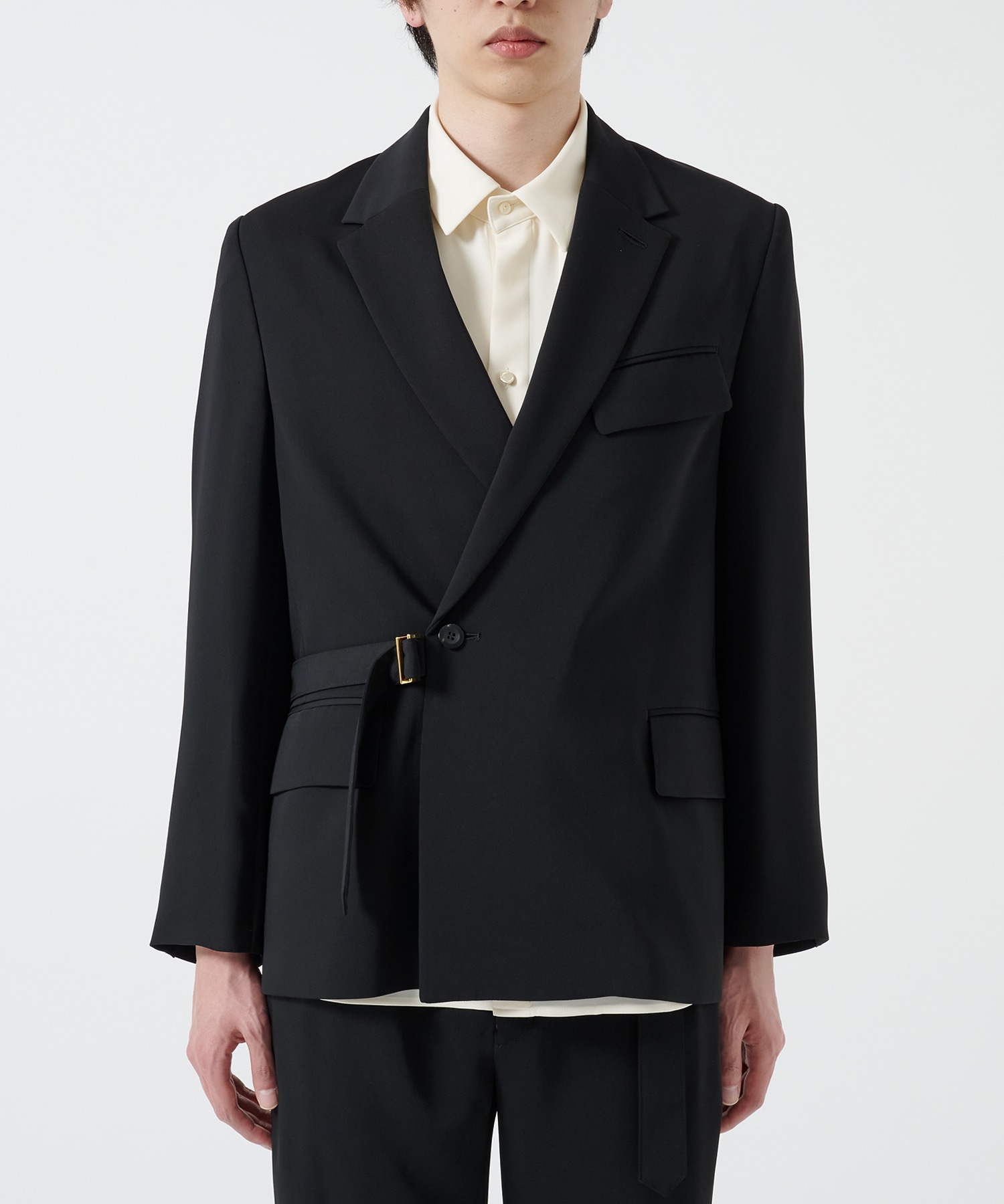 Double Satin Tailored Tie Locken Jacket CULLNI