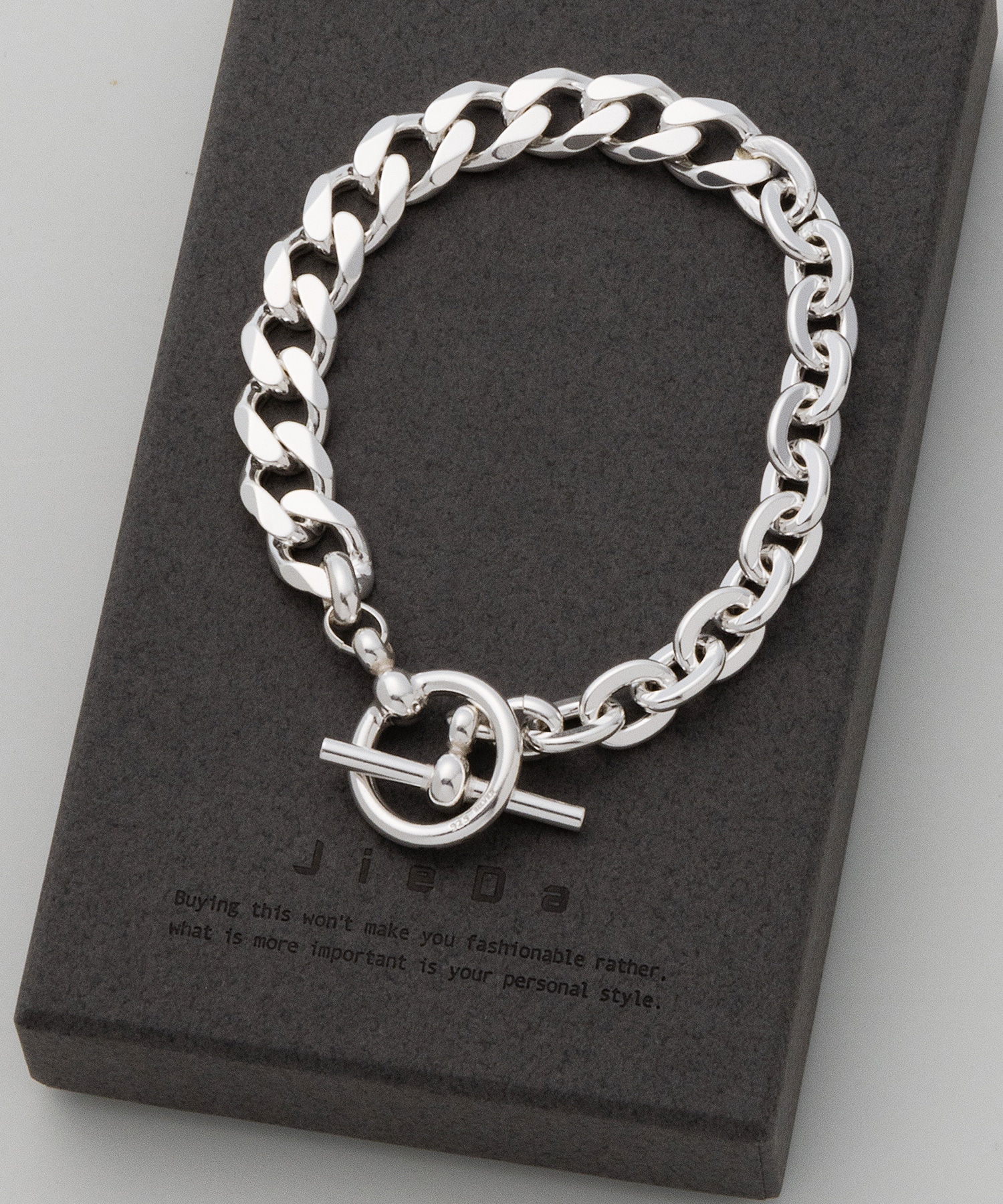 WIDE 925 SILVER SWITCHING BRACELET JieDa