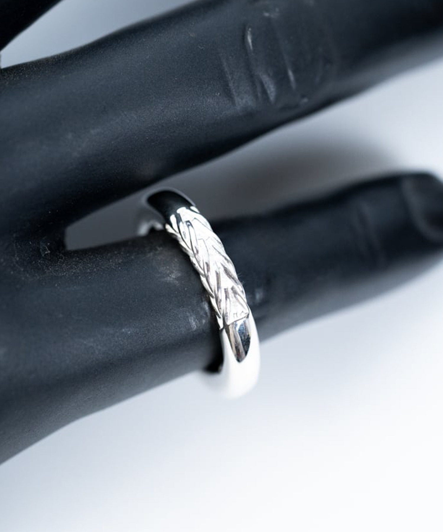 R-084 Braided silver ring WAKAN SILVER SMITH