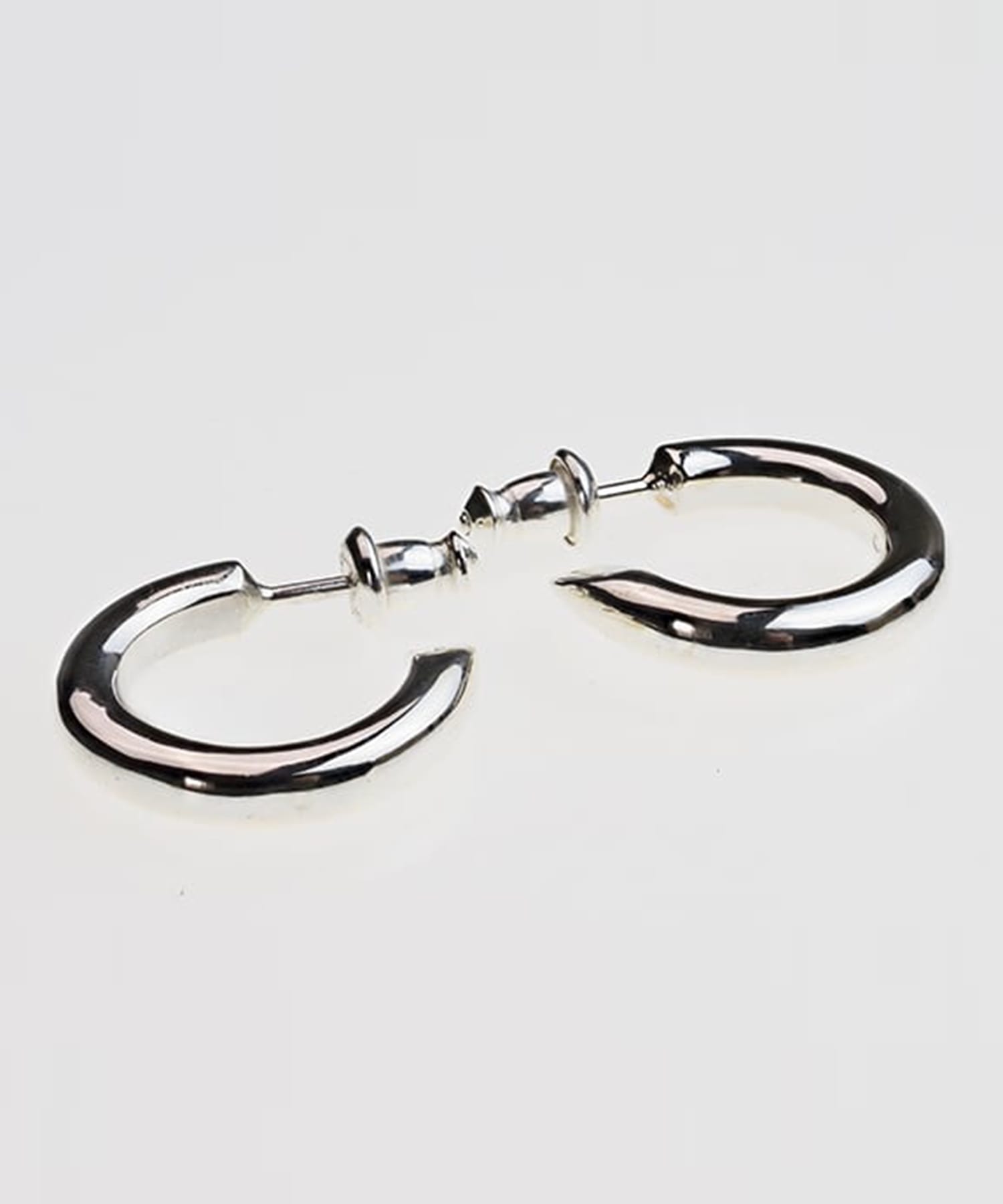 PI-002 Round earring (Small)　線径3.5mm (左耳用) WAKAN SILVER SMITH