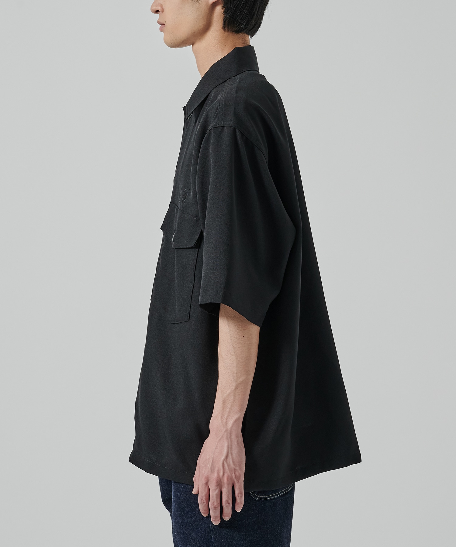 〈別注〉 BDU S/S Shirts- BLACK NEEDLES