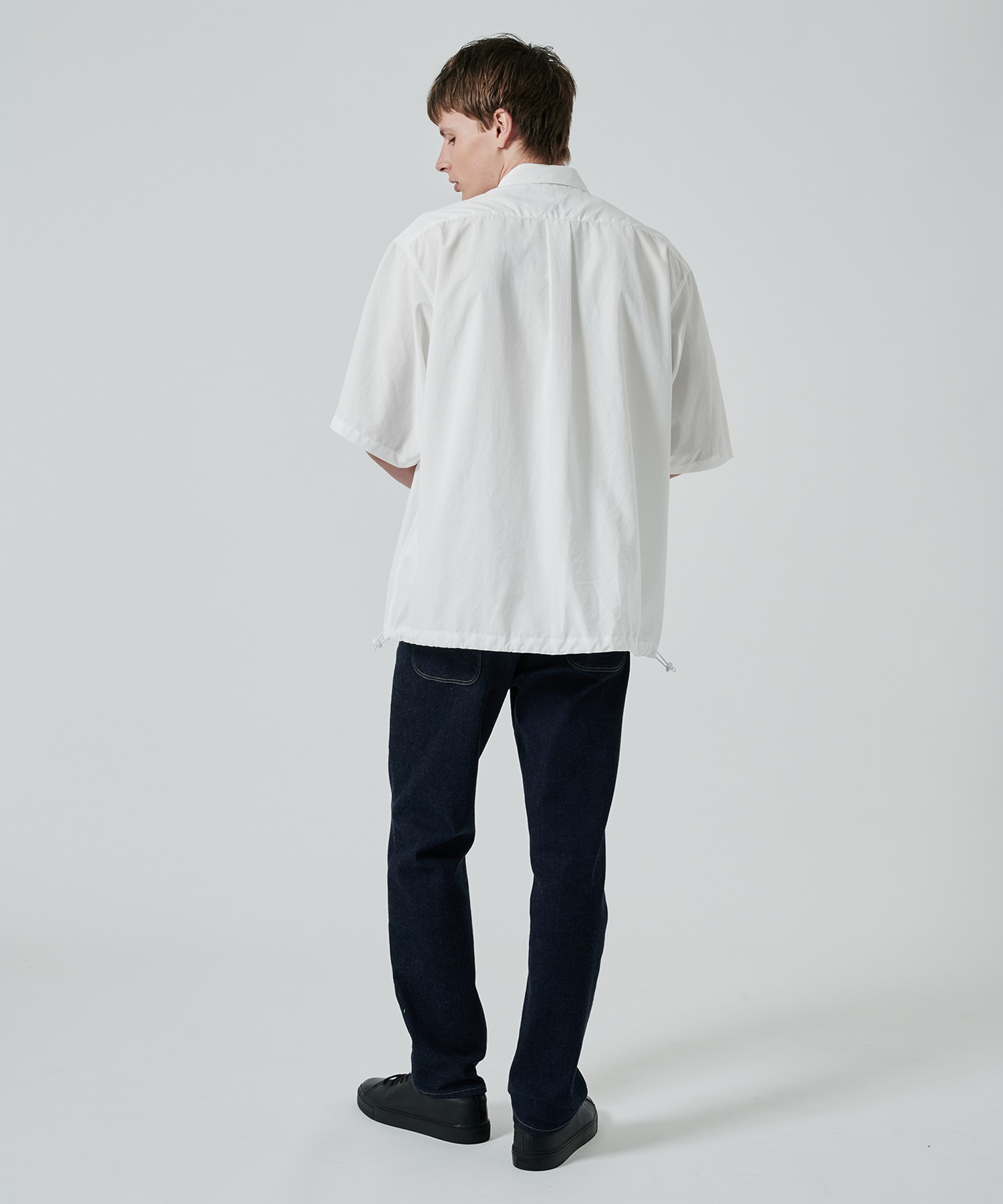 〈別注〉 DRAW CORD S/S POCKET SHIRTS White Mountaineering