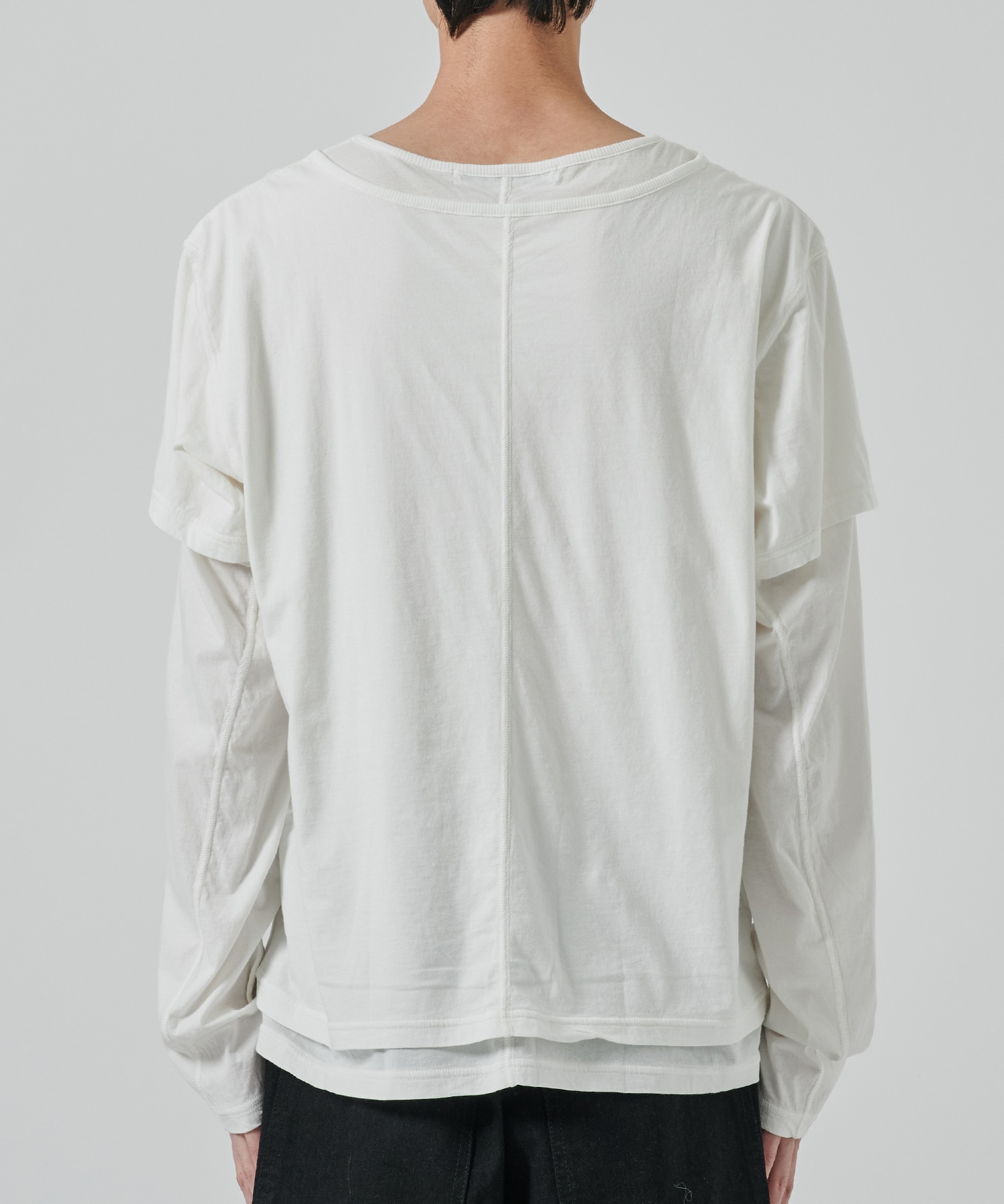 〈別注〉 DOUBLE LAYERD LONG SLEEVE TSHIRT NVRFRGT