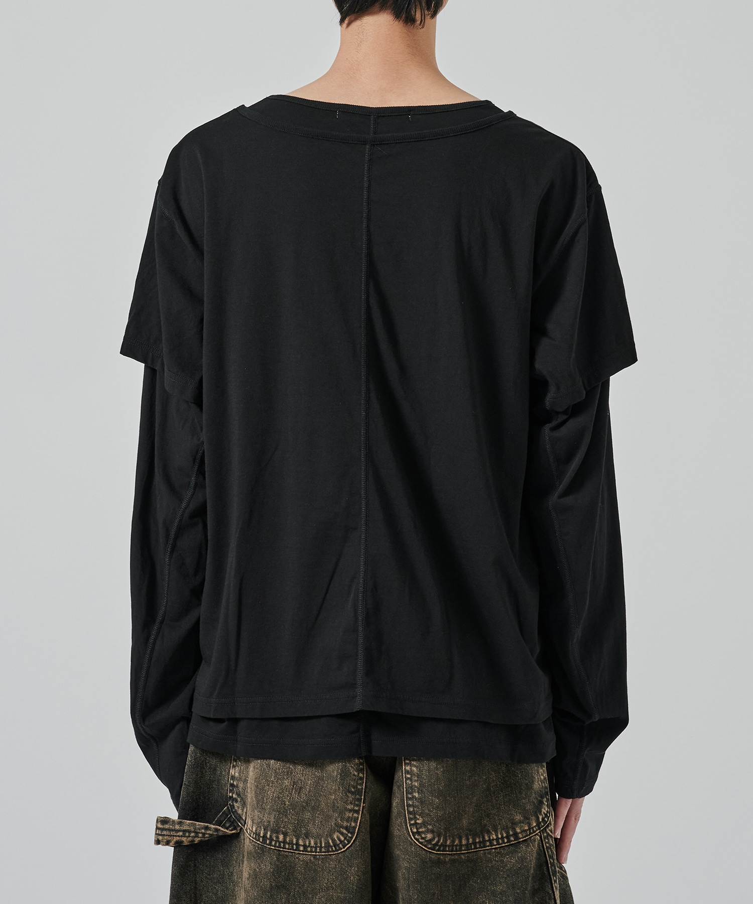 〈別注〉 DOUBLE LAYERD LONG SLEEVE TSHIRT NVRFRGT