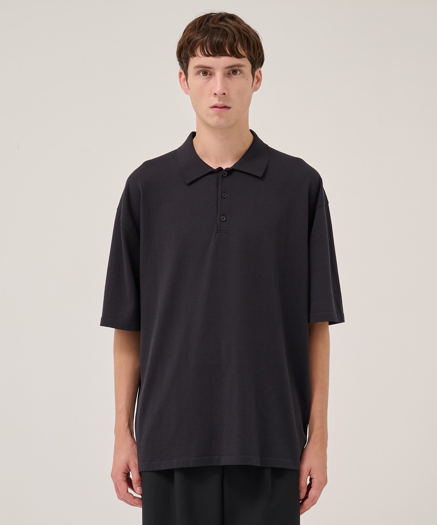 FRESCA KNIT HAIF SLEEVE POLO SWEATER ATON