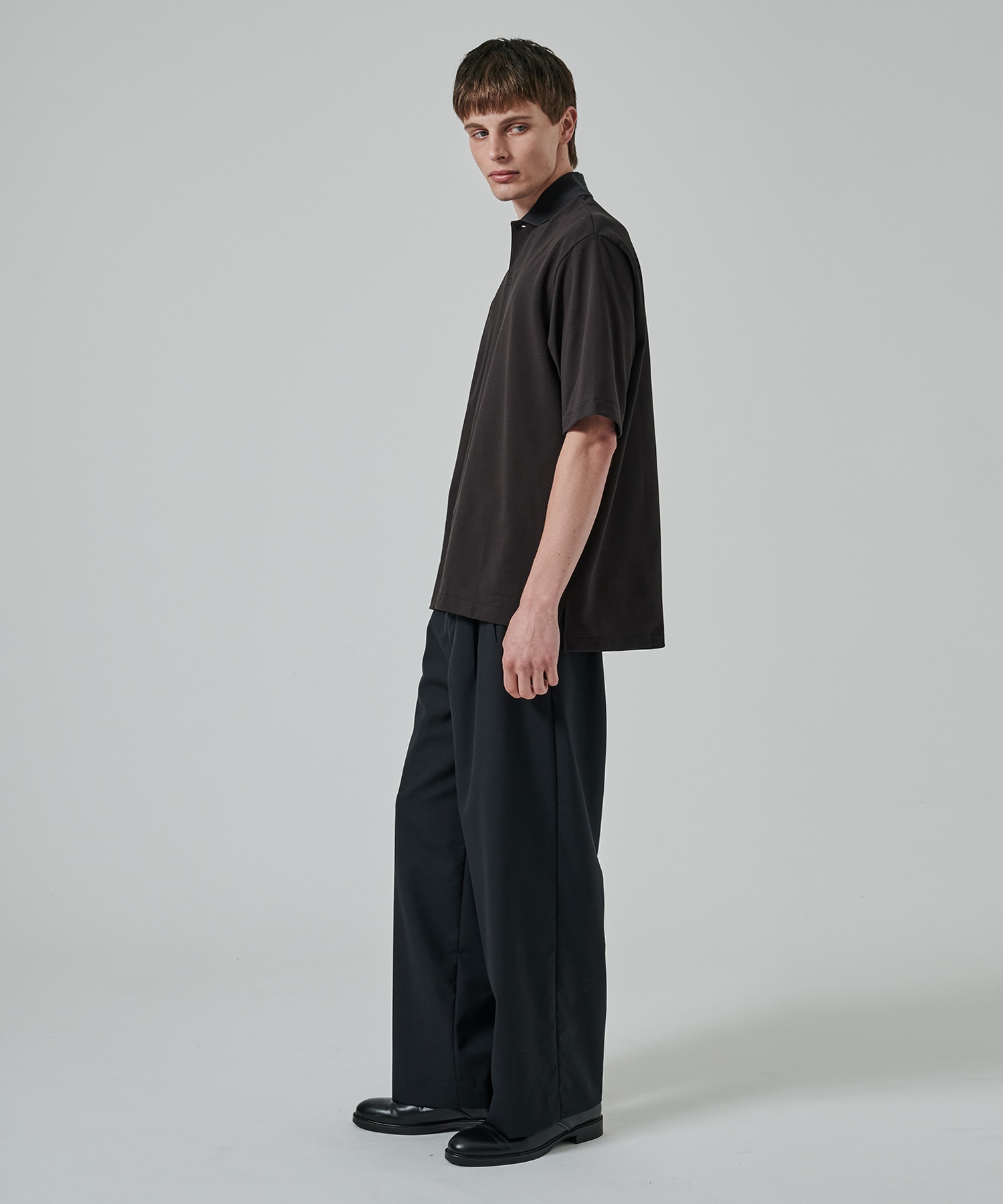 オーガニックコットン強燃ドライカノコ / ワンボタンポロS/S TEE MARKAWARE/marka