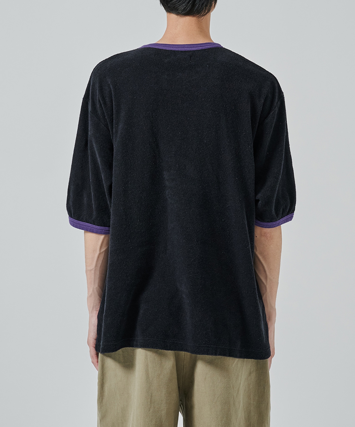 ORGANIC COTTON PILE RINGER PILE TEE MARKAWARE/marka
