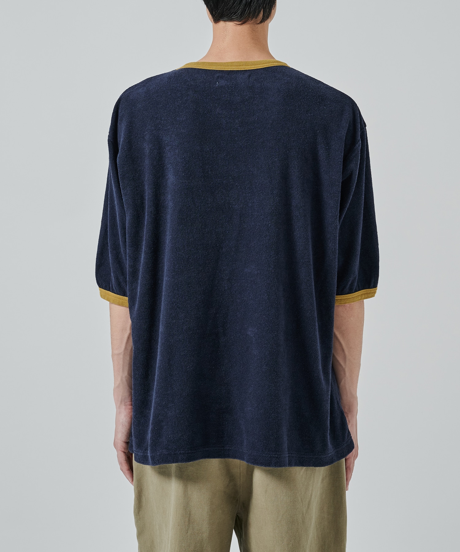 ORGANIC COTTON PILE RINGER PILE TEE MARKAWARE/marka