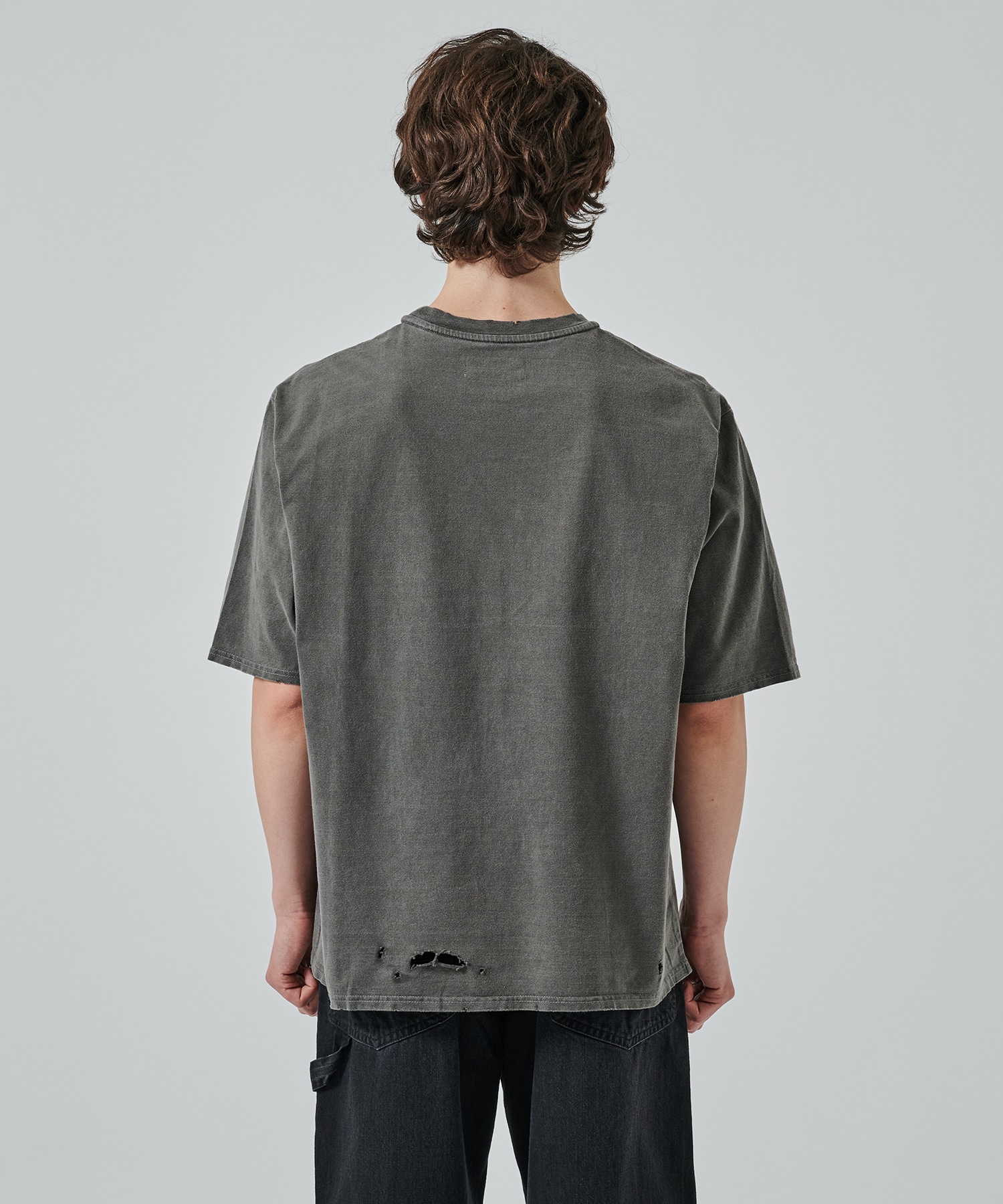 CREW NECK DAMAGED TEE MARKAWARE/marka