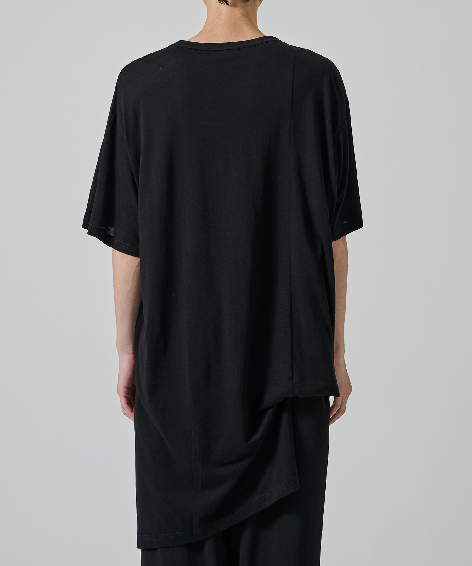 60/1綿裾変形丸首半袖T Yohji Yamamoto