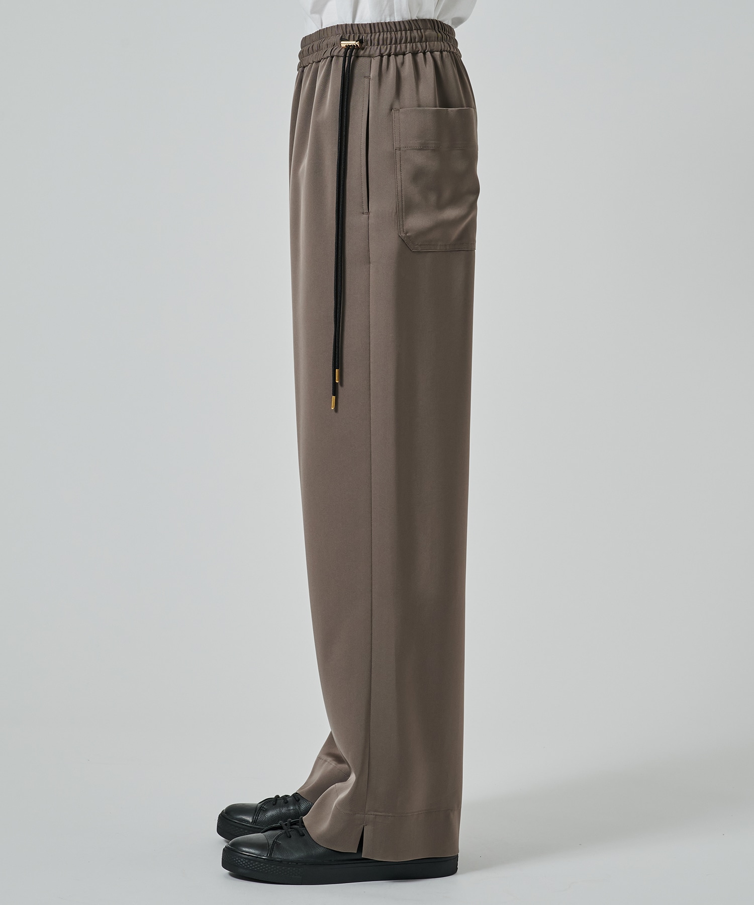Dry Stretch Twill Side Drawstring Relux Wide Pant CULLNI