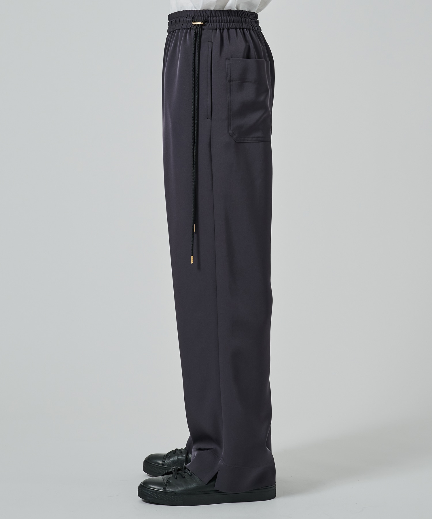 Dry Stretch Twill Side Drawstring Relux Wide Pant CULLNI