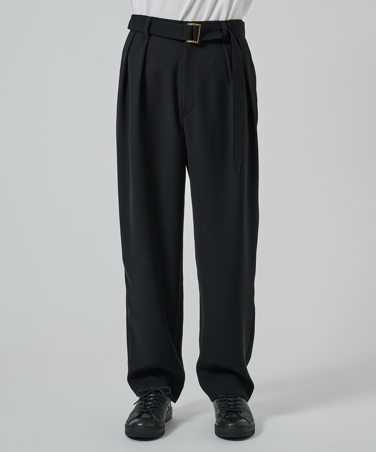 〈別注〉2Tuck Pants with Long Belt for STUDIOUS CULLNI