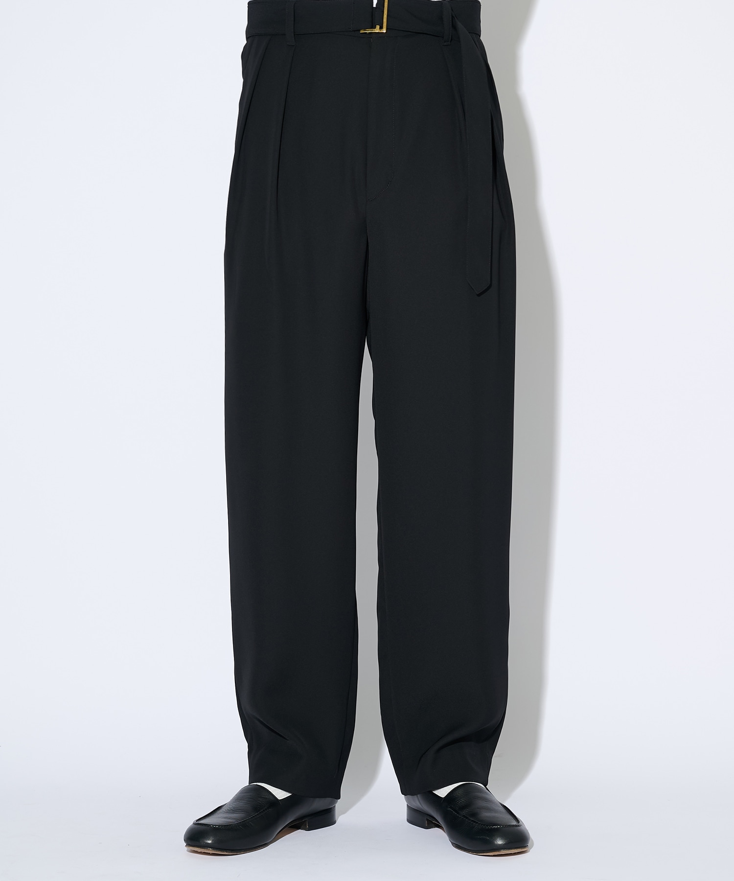 〈別注〉2Tuck Pants with Long Belt for STUDIOUS CULLNI