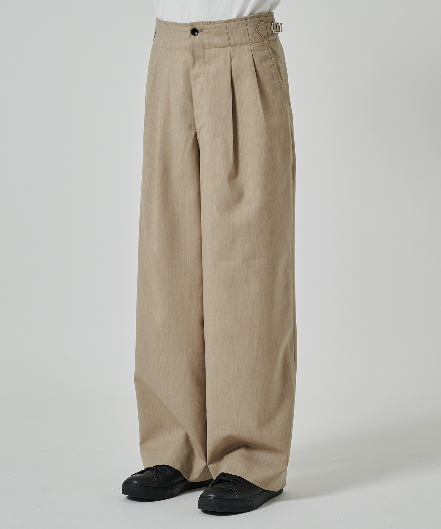 TWO TUCK MILITARY TROUSERS MARKAWARE/marka