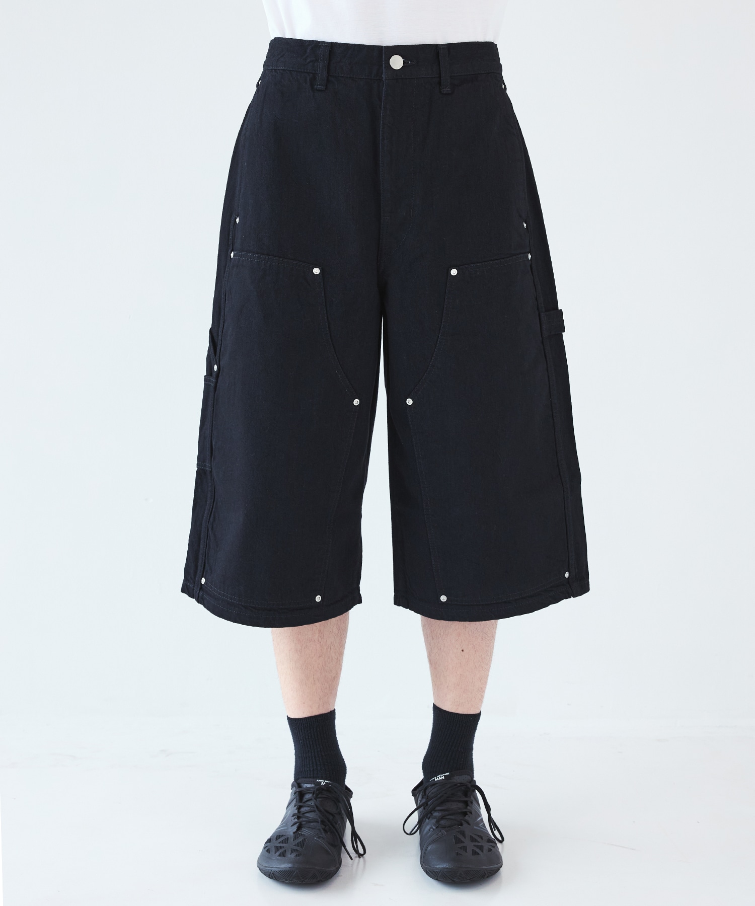 別注 OW DOUBLE KNEE DENIM SHORTS JieDa