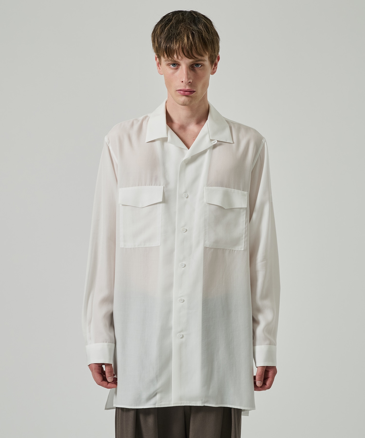 SUIT CDH OPEN COLLAR SHIRT Yohji Yamamoto