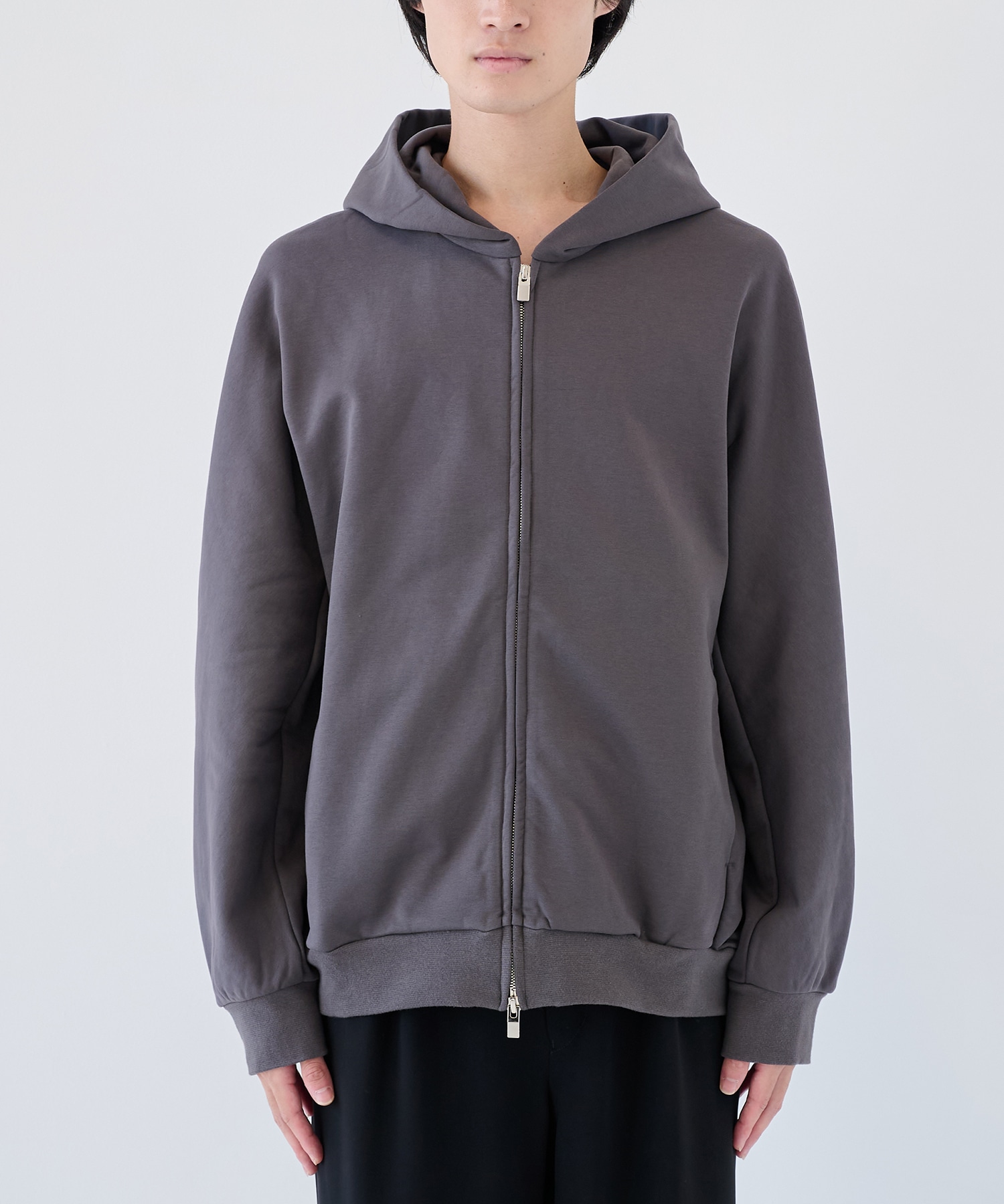 CO STRECH TERRY ZIP UP HOODIE ATTACHMENT
