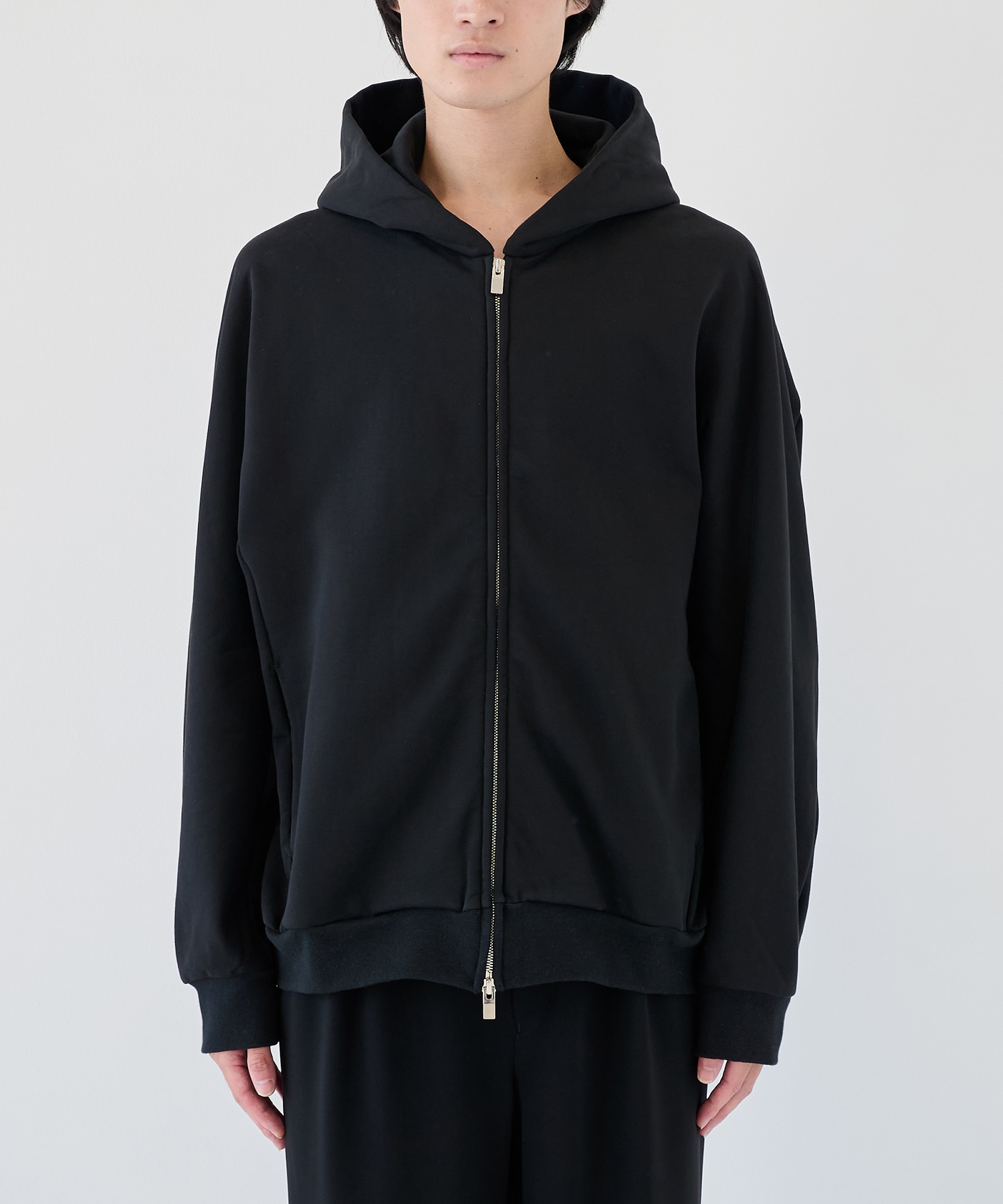 CO STRECH TERRY ZIP UP HOODIE ATTACHMENT
