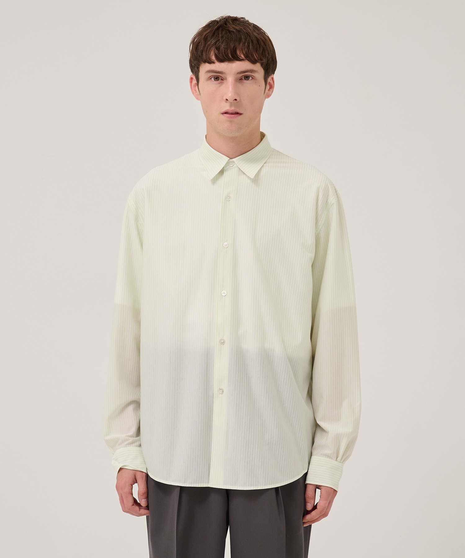 別注 46G Modest Stripe Shirt KANEMASA PHIL.
