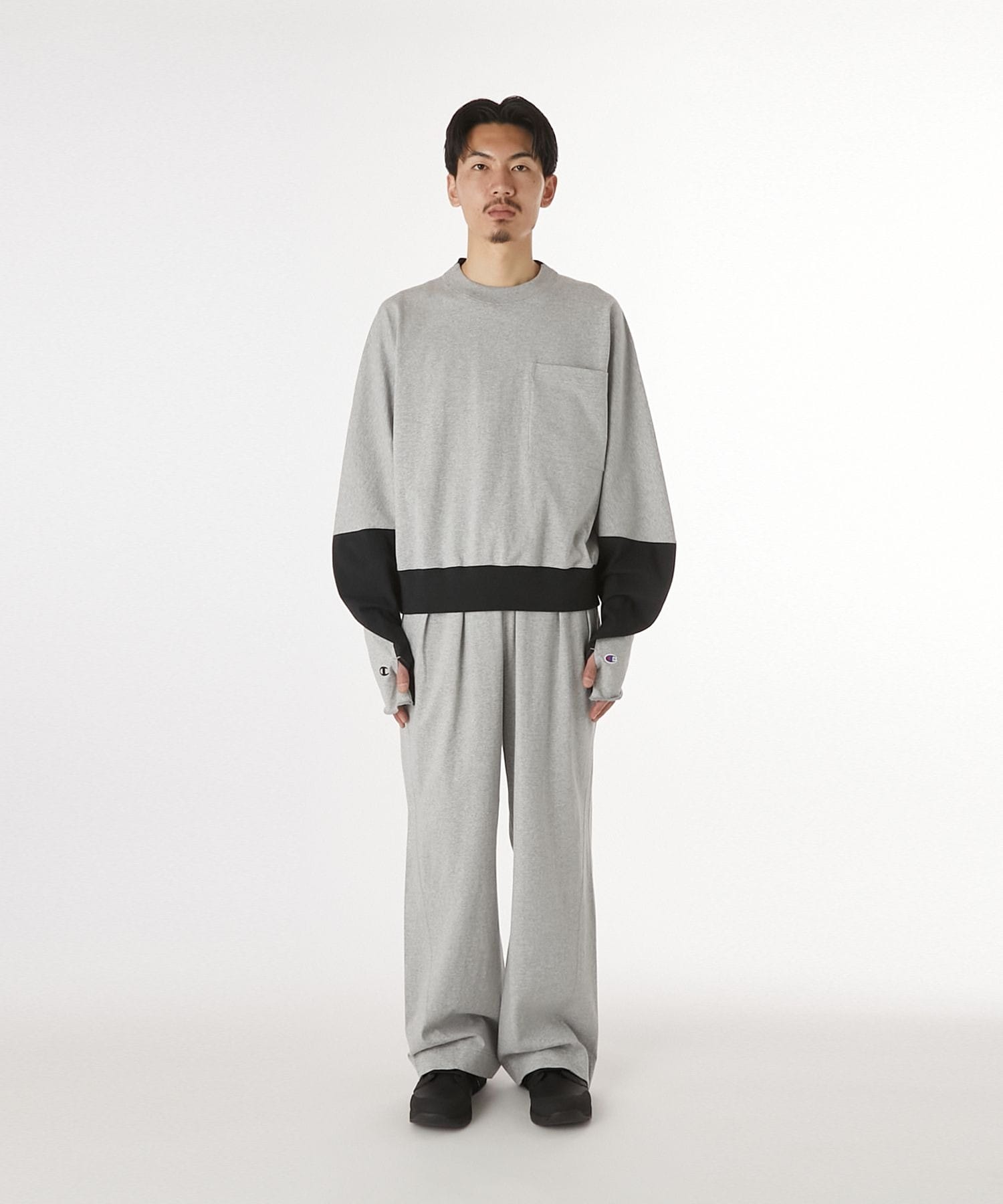 C8-C411 ×Champion L/S TEE N.HOOLYWOOD